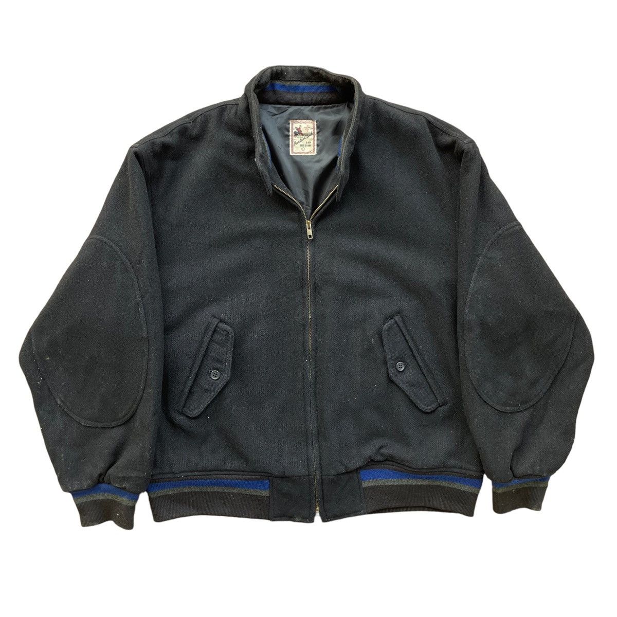 Japanese Brand × Porter 💥 90s PORTER CLUB JAPAN WOOL BOXY BOMBER JACKET Size US L / EU 52-54 / 3 - 1 Thumbnail