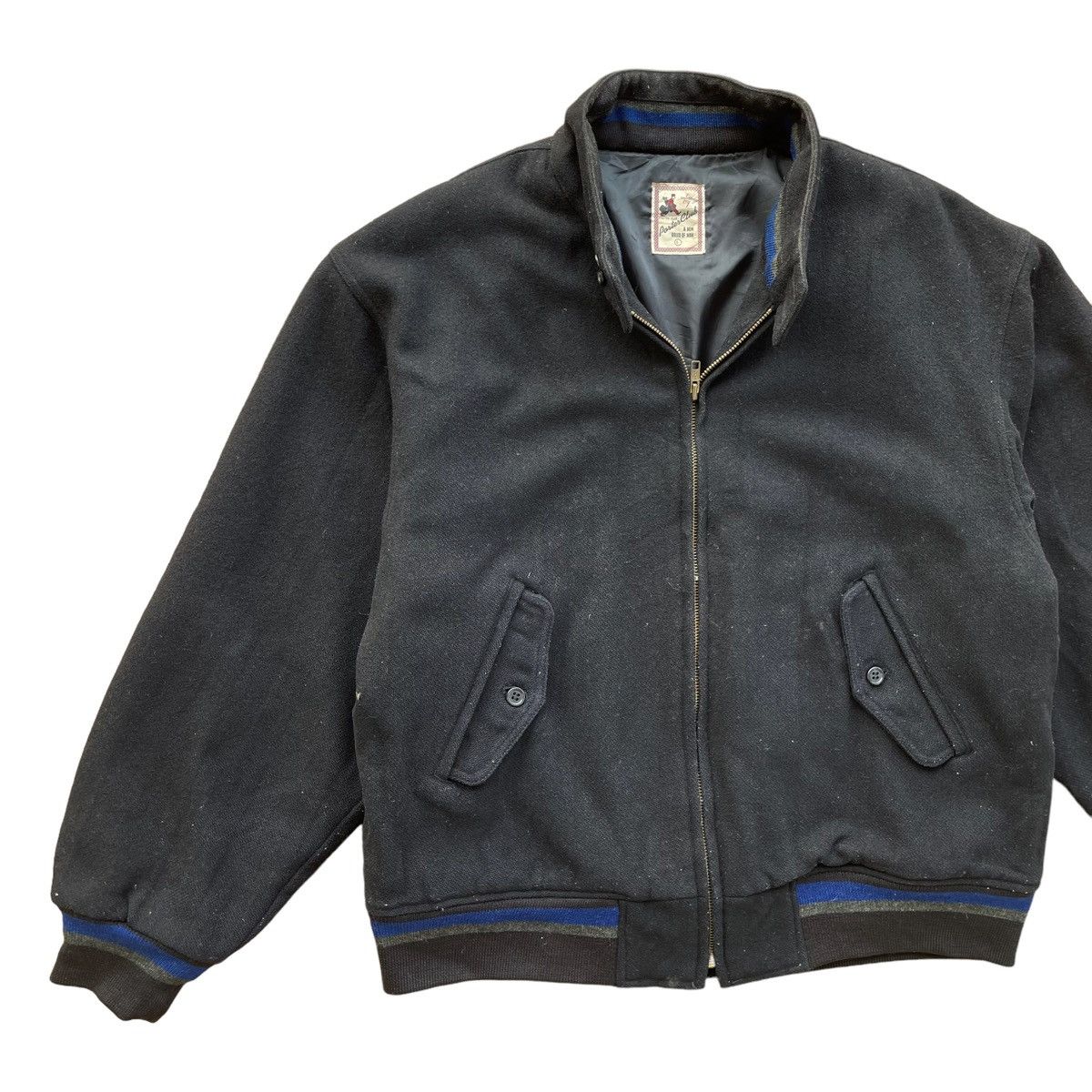 Japanese Brand × Porter 💥 90s PORTER CLUB JAPAN WOOL BOXY BOMBER JACKET Size US L / EU 52-54 / 3 - 4 Thumbnail