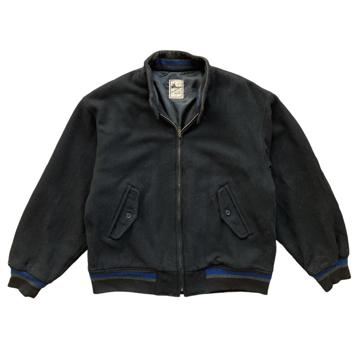 Japanese Brand × Porter 💥 90s PORTER CLUB JAPAN WOOL BOXY BOMBER JACKET Size US L / EU 52-54 / 3 - 2 Thumbnail