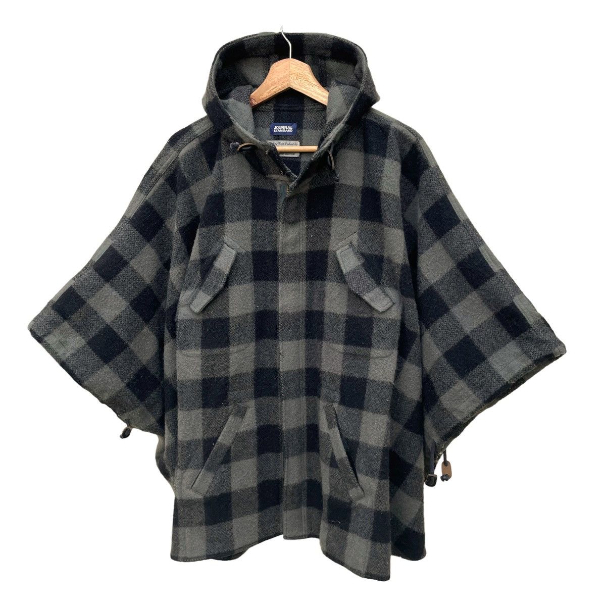 Journal Standard × Woolrich Woolen Mills 💥 JOURNAL STANDARD x WOOLRICH CAPE PONCHO Size US L / EU 52-54 / 3 - 2 Thumbnail