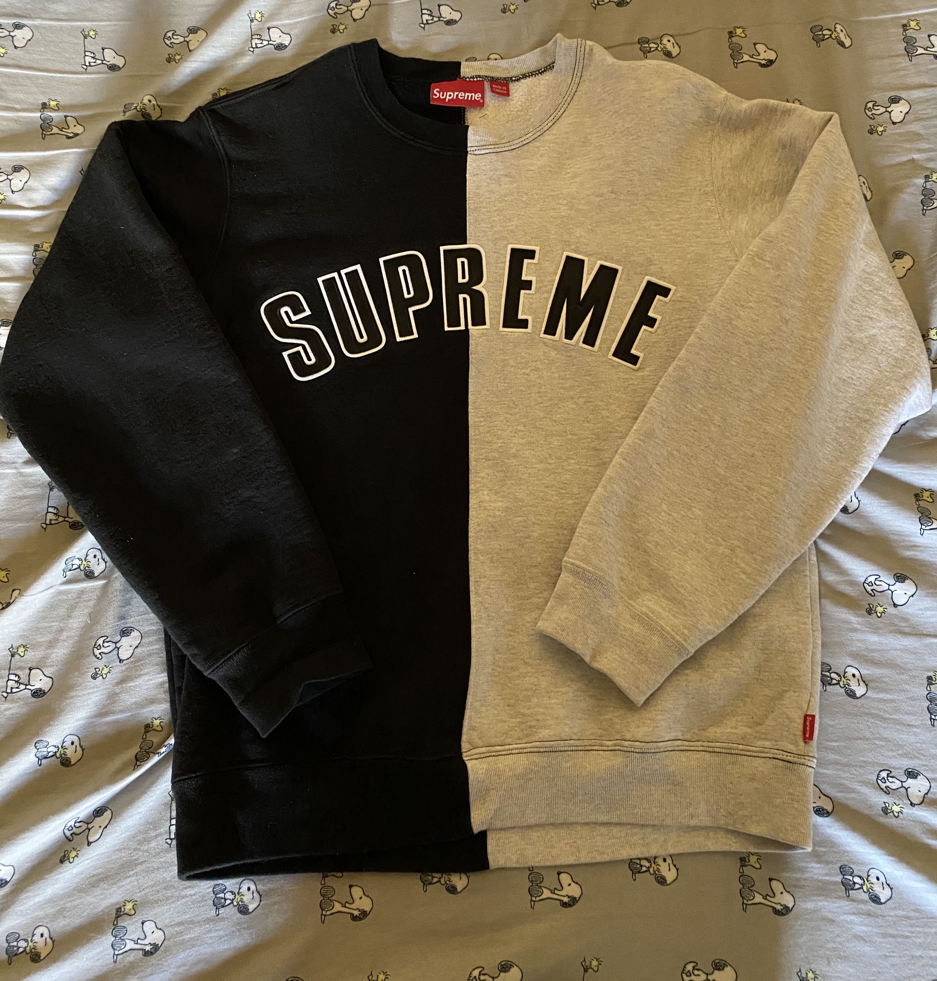 Supreme Supreme Split Crewneck FW18 | Grailed