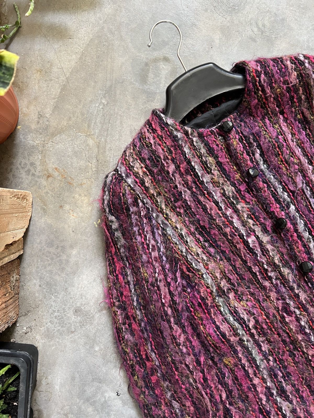 Other × Vintage Steals 💫 Wool Mohair Quilted Paris Cardigan Size US S / EU 44-46 / 1 - 12 Thumbnail