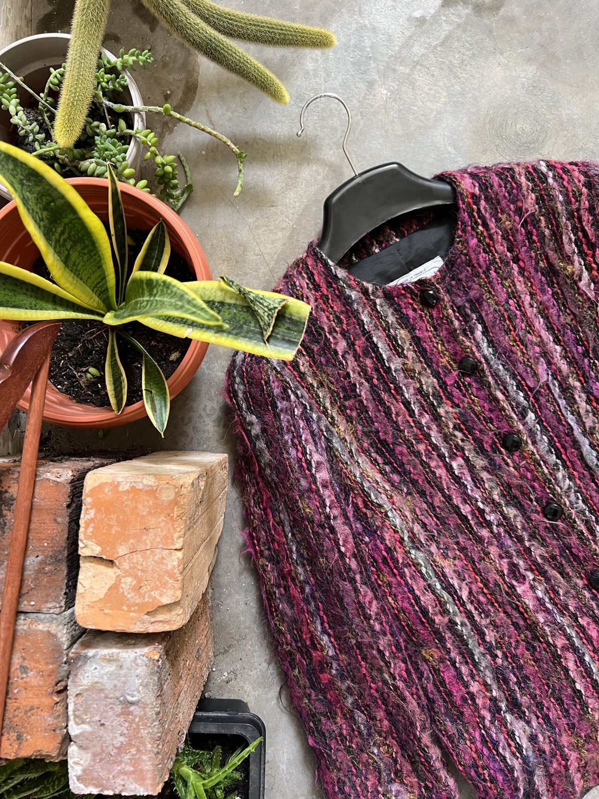 Other × Vintage Steals 💫 Wool Mohair Quilted Paris Cardigan Size US S / EU 44-46 / 1 - 6 Thumbnail