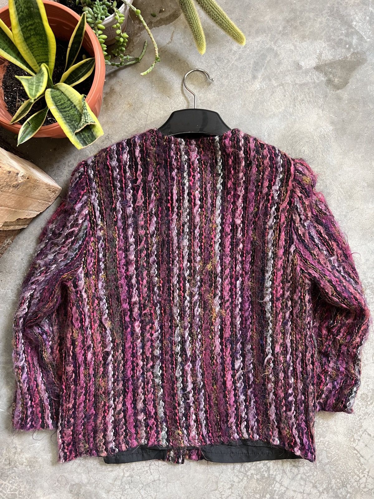 Other × Vintage Steals 💫 Wool Mohair Quilted Paris Cardigan Size US S / EU 44-46 / 1 - 5 Thumbnail