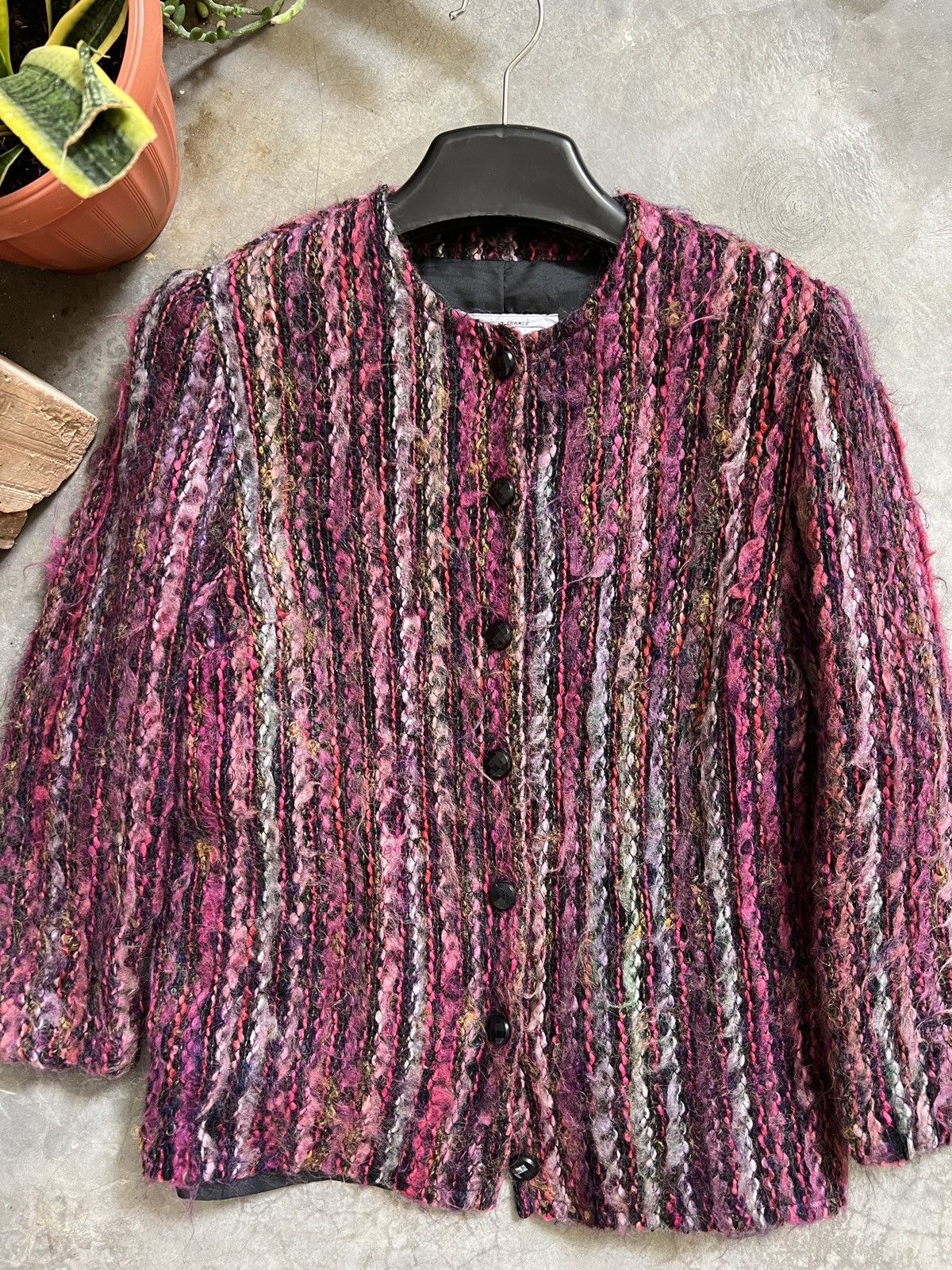 Other × Vintage Steals 💫 Wool Mohair Quilted Paris Cardigan Size US S / EU 44-46 / 1 - 3 Thumbnail
