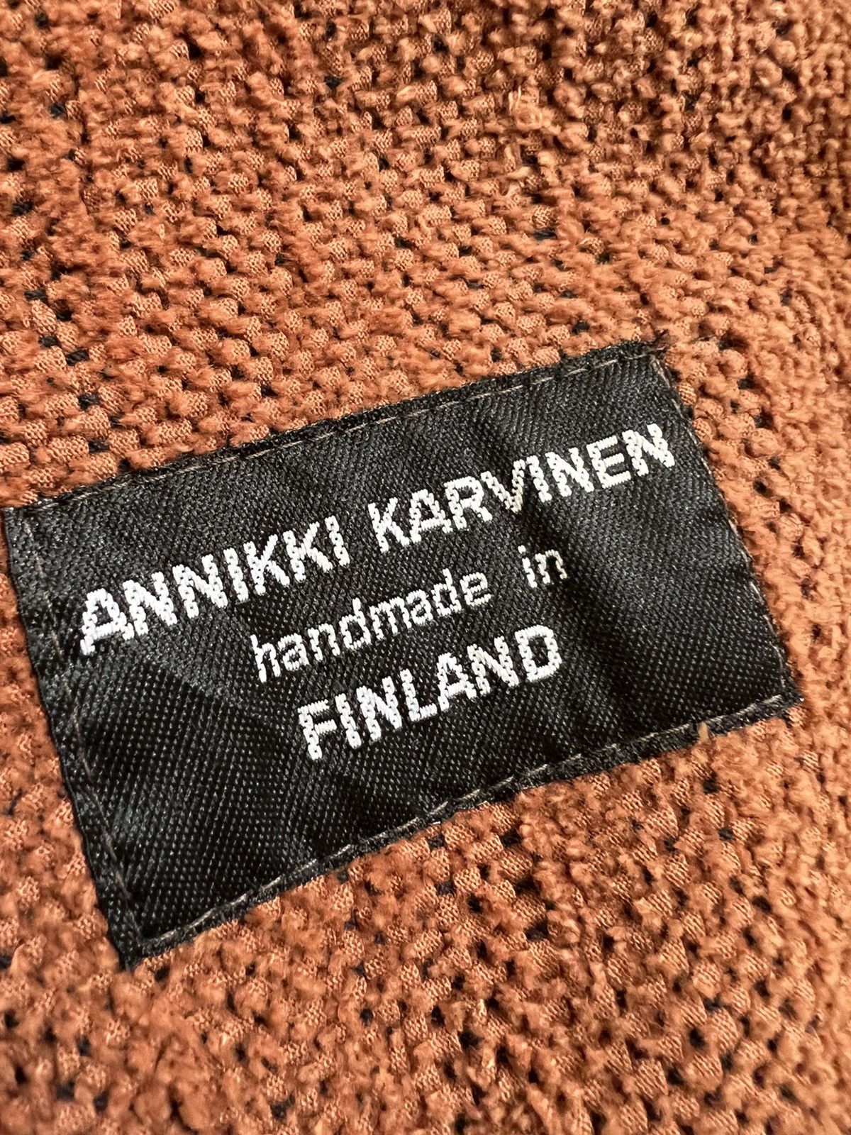 Annikki Karvinen × Designer × Handmade ANNIKKI KARVINEN HAND MADE CROCHET JACKET MADE IN FINLAND Size US XL / EU 56 / 4 - 7 Thumbnail