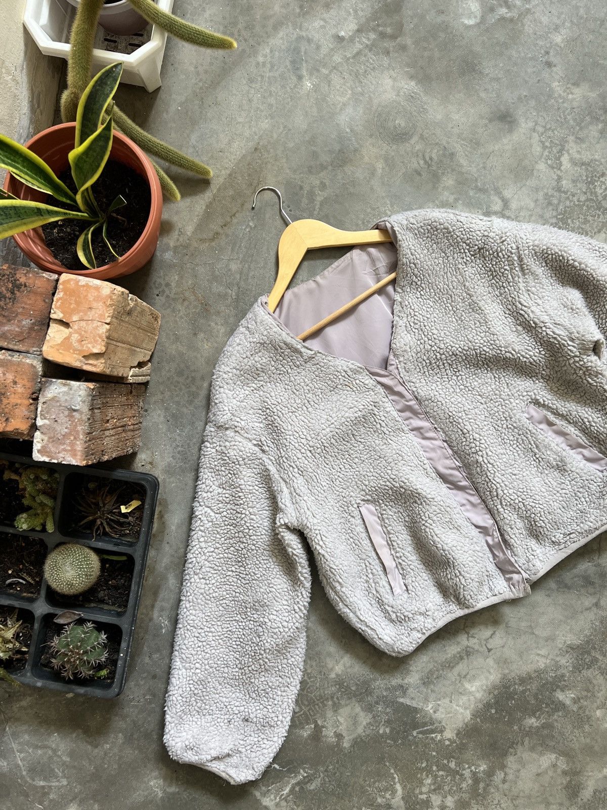 Vintage Vintage 🖤 Deep Pile Sherpa Riversible Cardigan Size US M / EU 48-50 / 2 - 1 Thumbnail