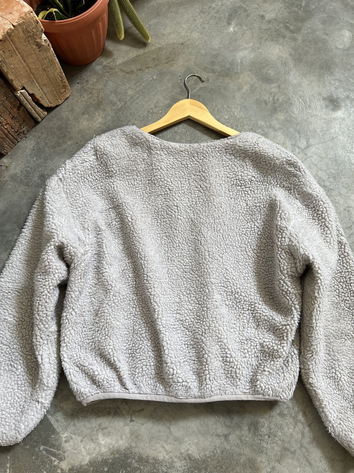 Vintage Vintage 🖤 Deep Pile Sherpa Riversible Cardigan Size US M / EU 48-50 / 2 - 18 Thumbnail