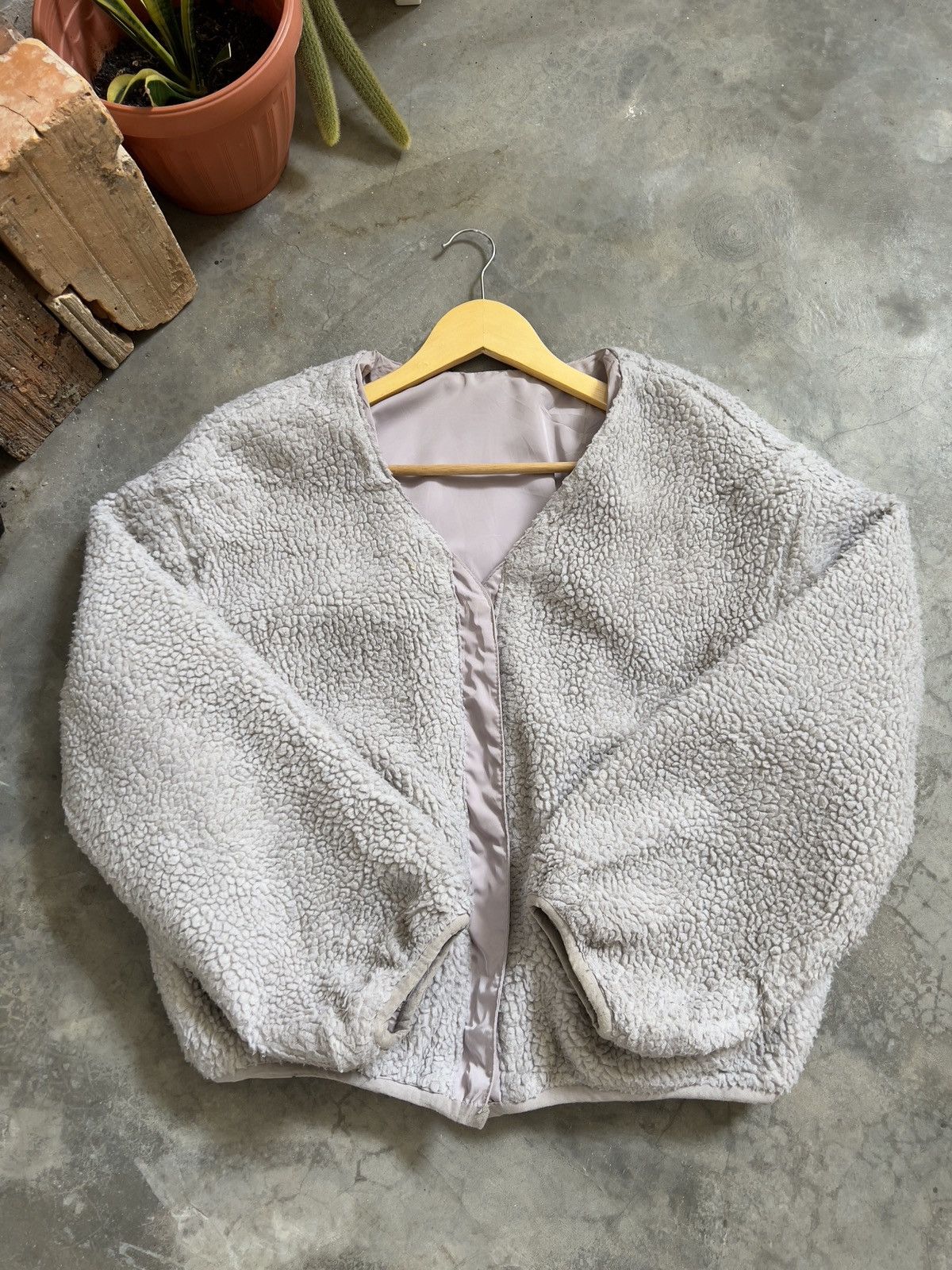 Vintage Vintage 🖤 Deep Pile Sherpa Riversible Cardigan Size US M / EU 48-50 / 2 - 3 Thumbnail