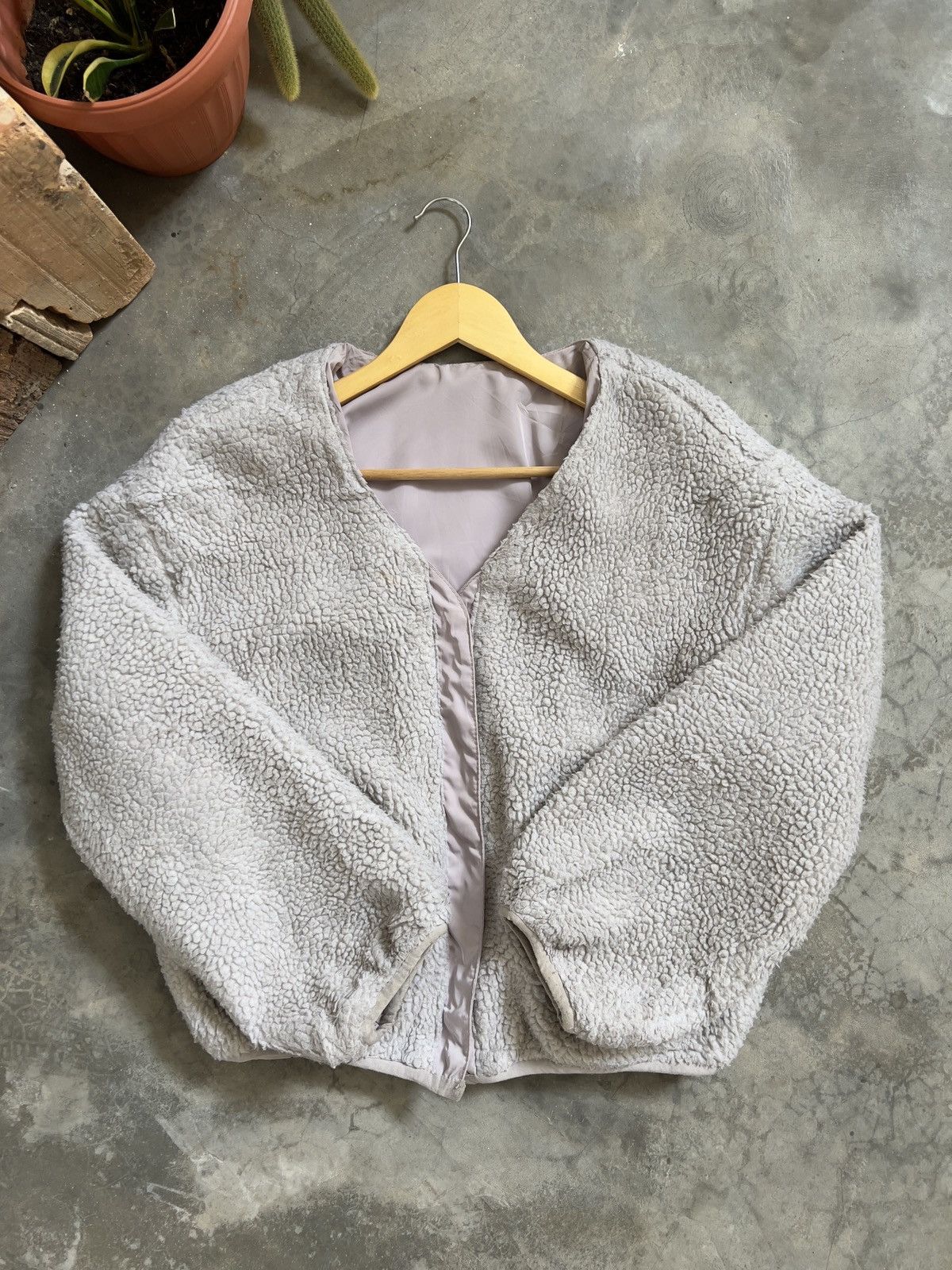 Vintage Vintage 🖤 Deep Pile Sherpa Riversible Cardigan Size US M / EU 48-50 / 2 - 14 Thumbnail