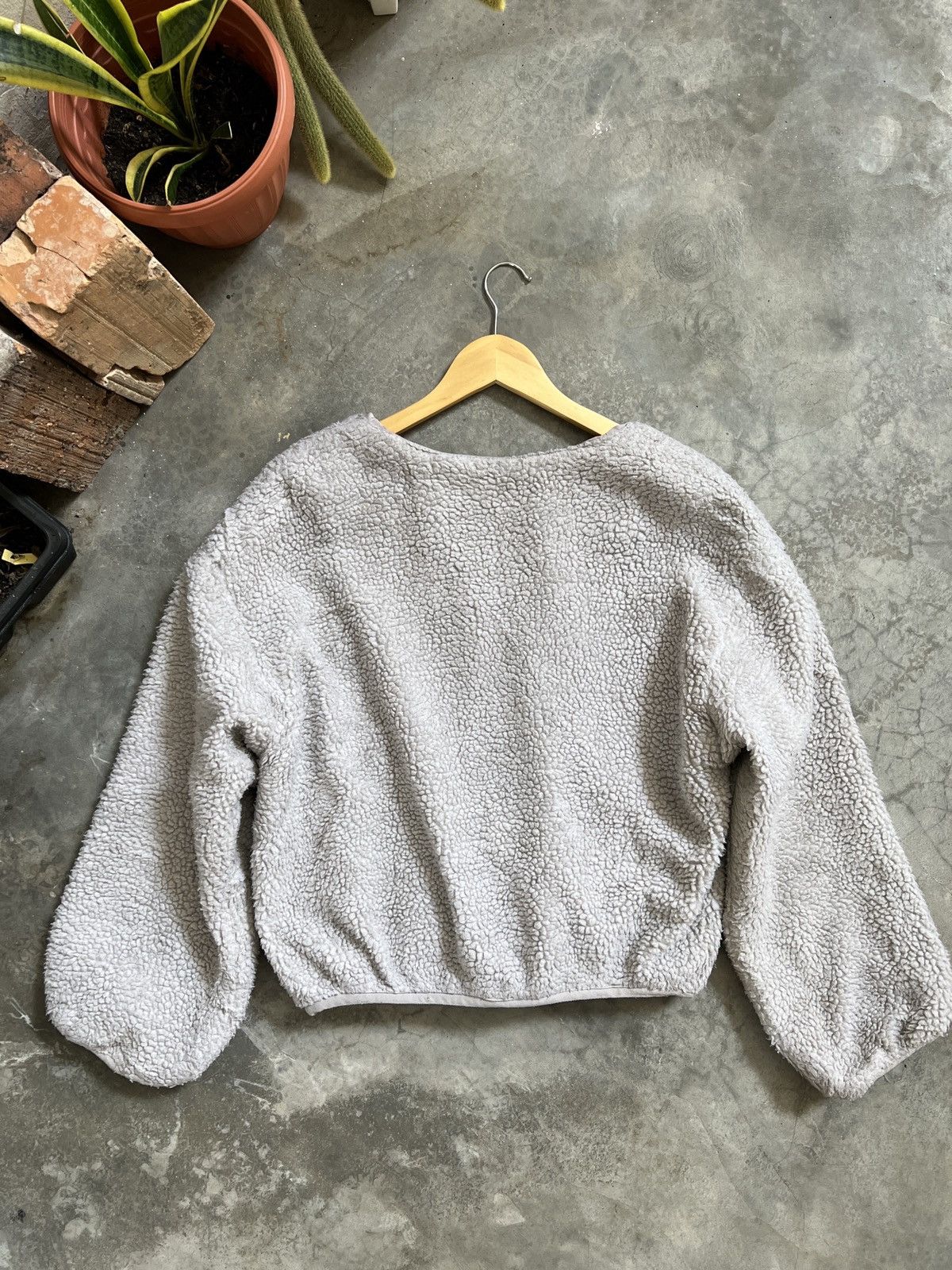 Vintage Vintage 🖤 Deep Pile Sherpa Riversible Cardigan Size US M / EU 48-50 / 2 - 7 Thumbnail