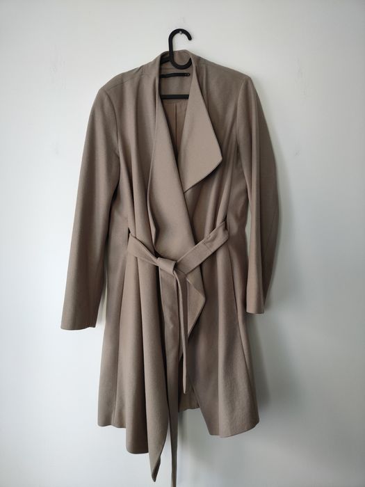 Allsaints All Saints Woman Wool Lora Coat L Beige Grey Grailed