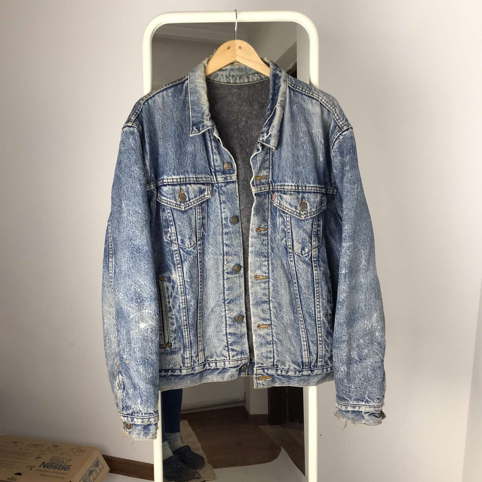 Vintage 1990s Levi’s Sherpa Lined Denim Trucker Jacket