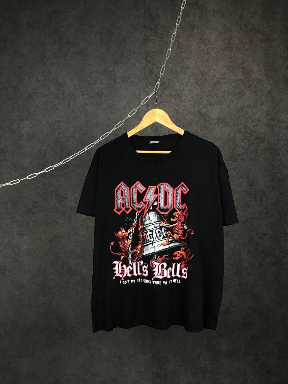 AC/DC × Band Tees × Vintage AC/DC vintage rock band overprinted tee Size US XL / EU 56 / 4 - 1 Thumbnail