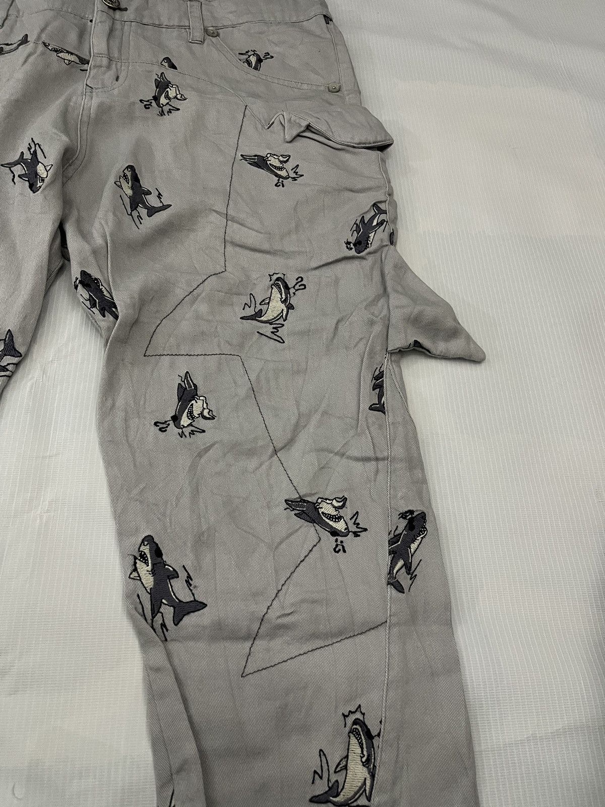 Japanese Brand Candy Stripper Shark Motive Pants Size US 30 / EU 46 - 3 Thumbnail
