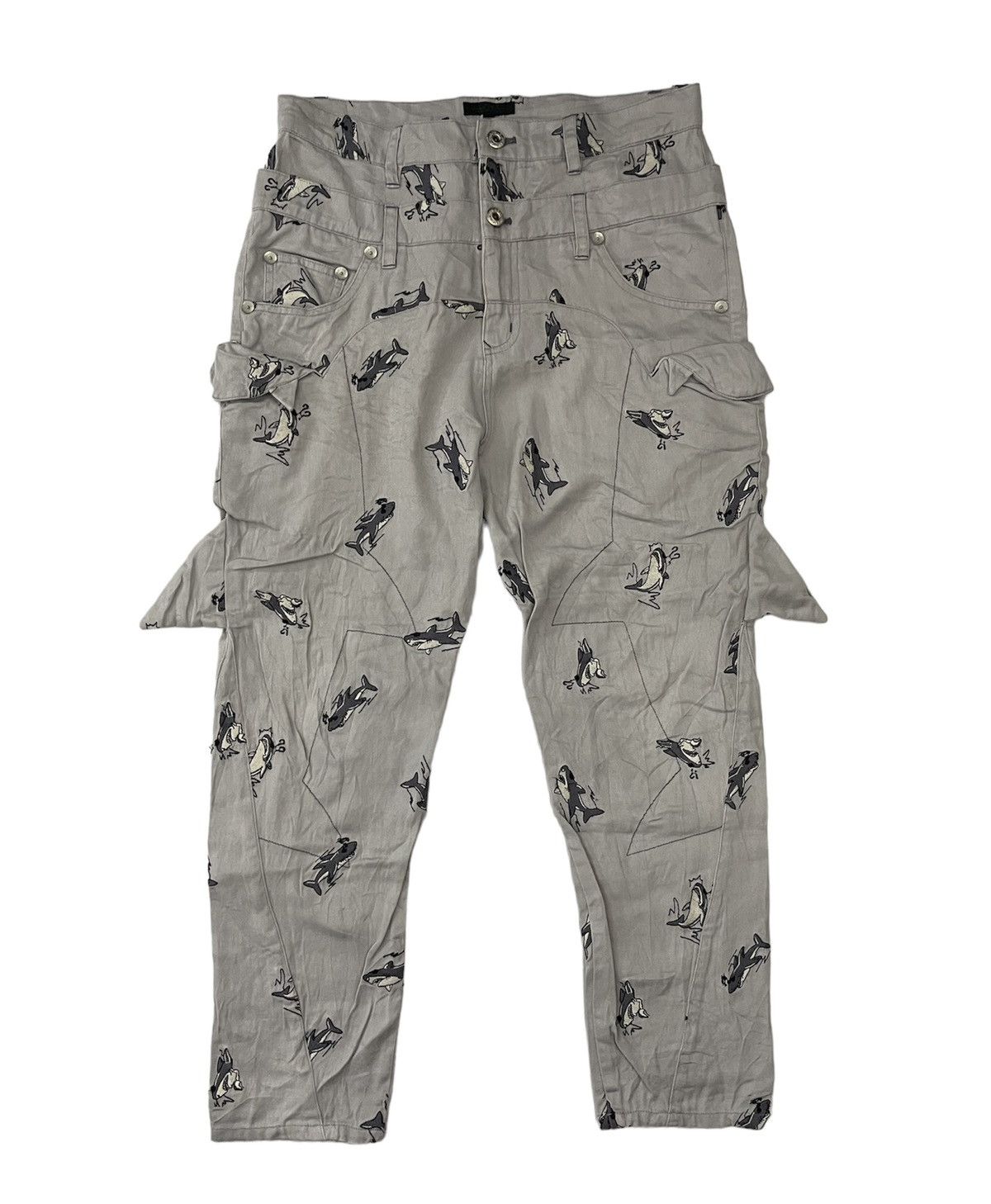Japanese Brand Candy Stripper Shark Motive Pants Size US 30 / EU 46 - 1 Thumbnail