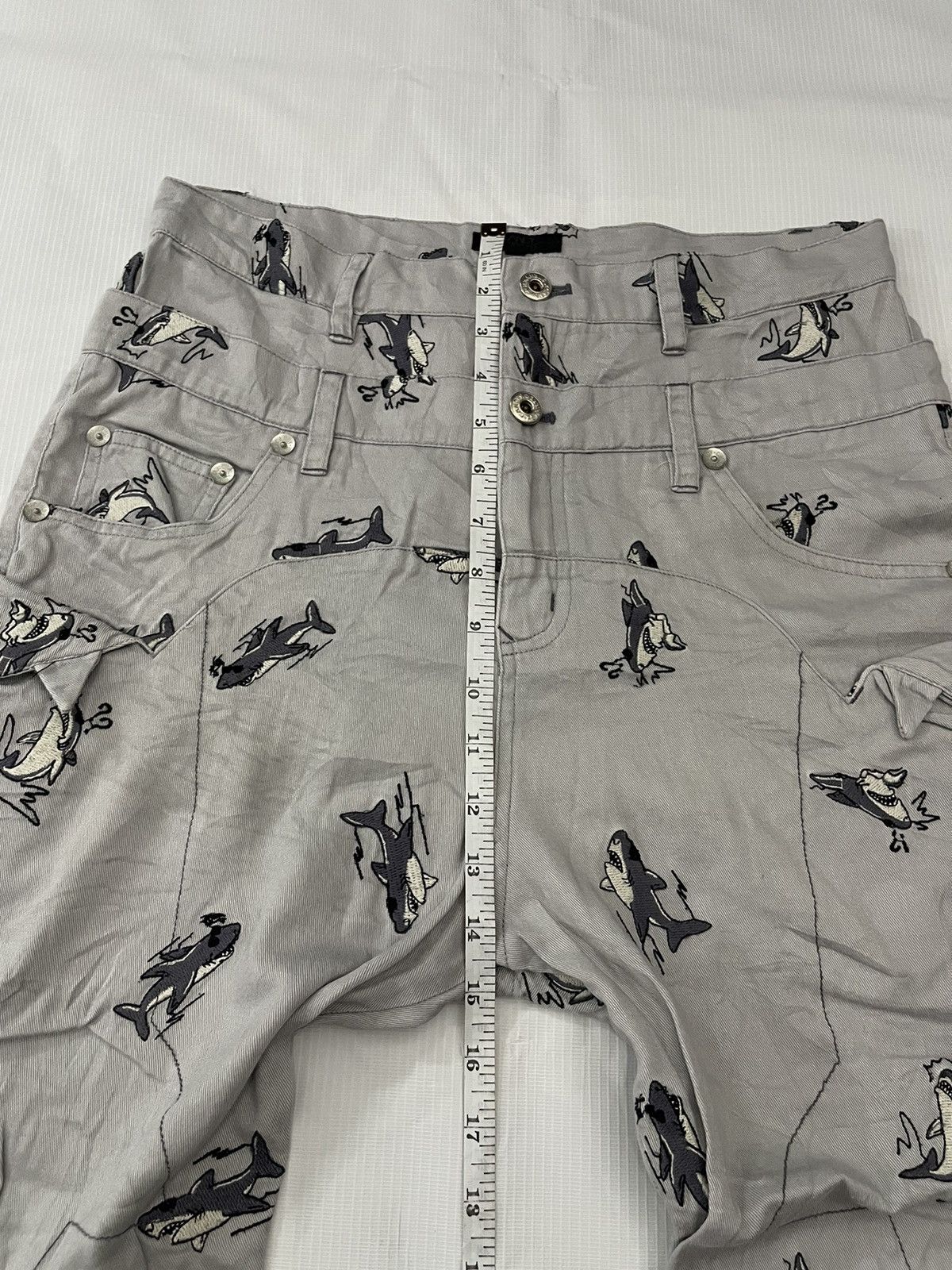 Japanese Brand Candy Stripper Shark Motive Pants Size US 30 / EU 46 - 7 Thumbnail