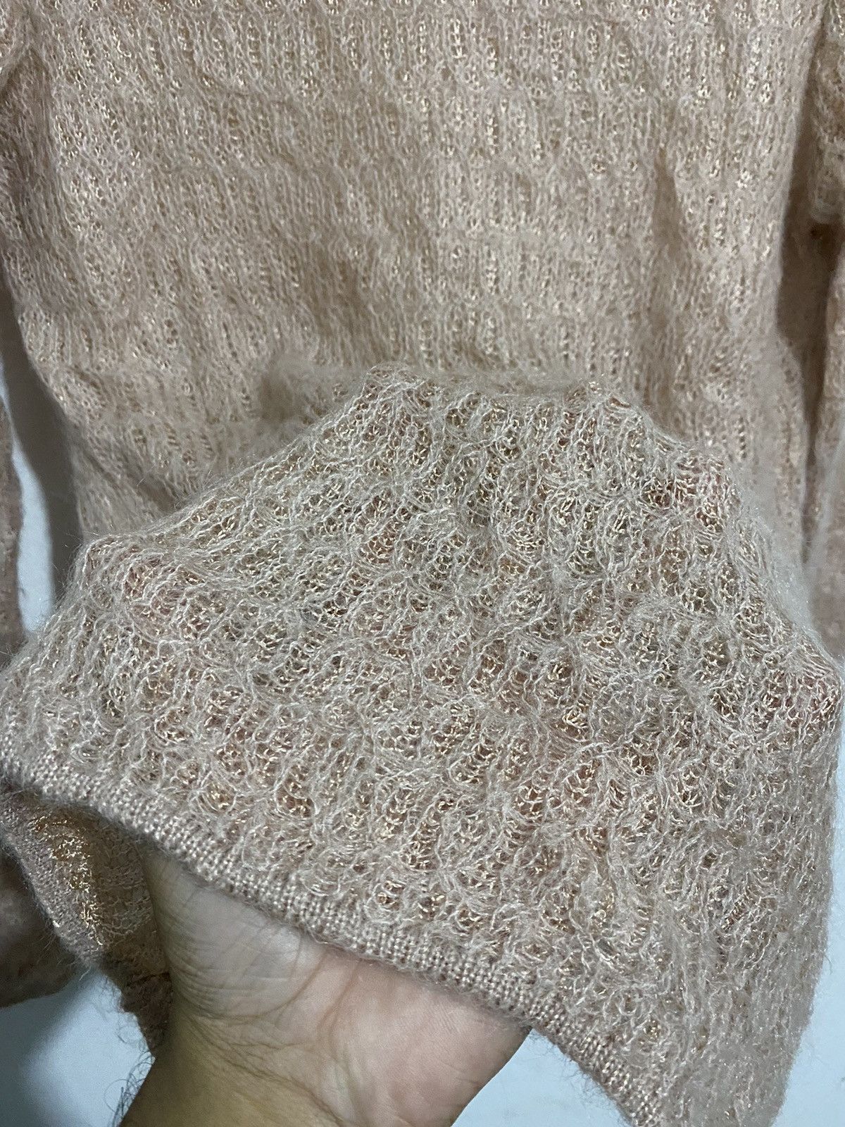 20471120 × Issey Miyake × Japanese Brand 🖤BLACFRIDAY🖤Italy Designer Mohair Knitsweatshirt Issey Size US M / EU 48-50 / 2 - 5 Thumbnail