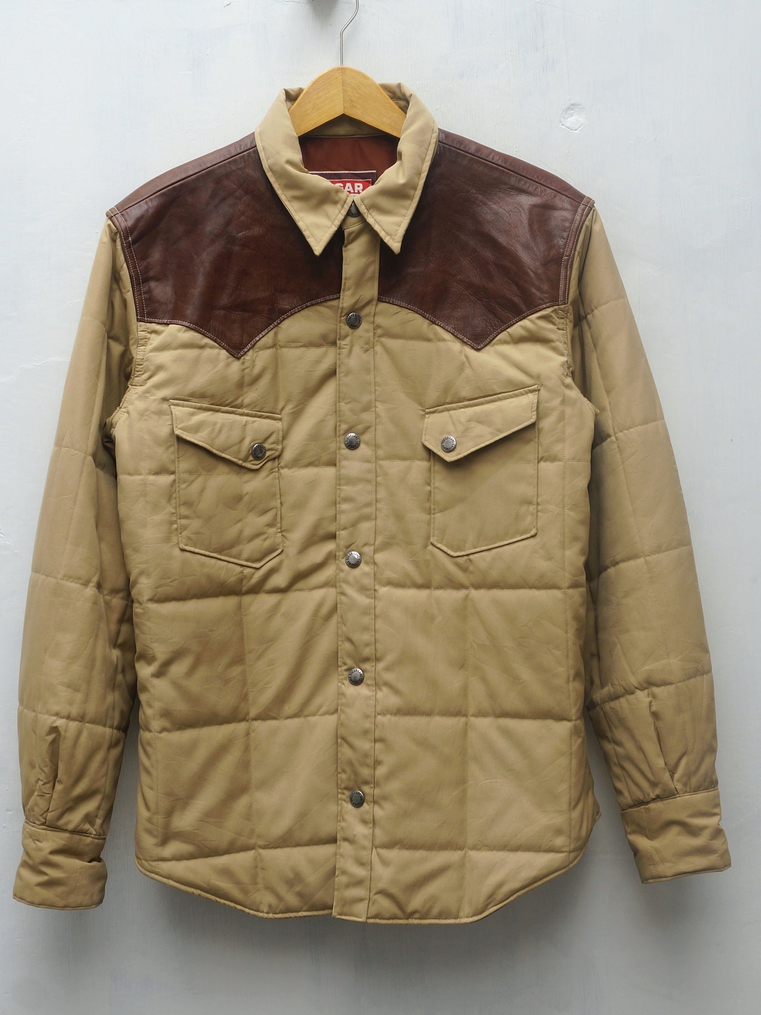 Sugar Cane DOWN ジャケット Sugar Cane × Toyo Enterprises Sugar Cane Leather Yoke