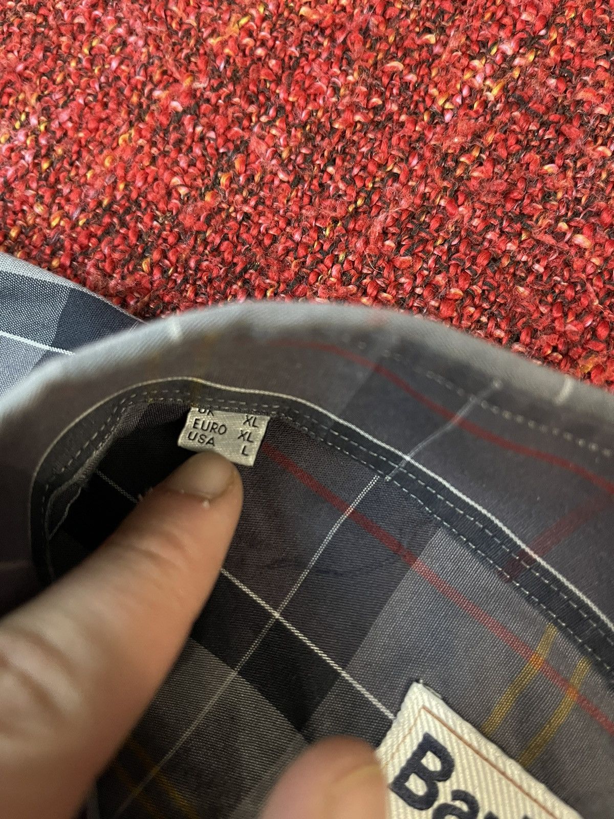 Barbour × Designer × Vintage Barbour vintage grey tartan shirt Size US L / EU 52-54 / 3 - 6 Thumbnail