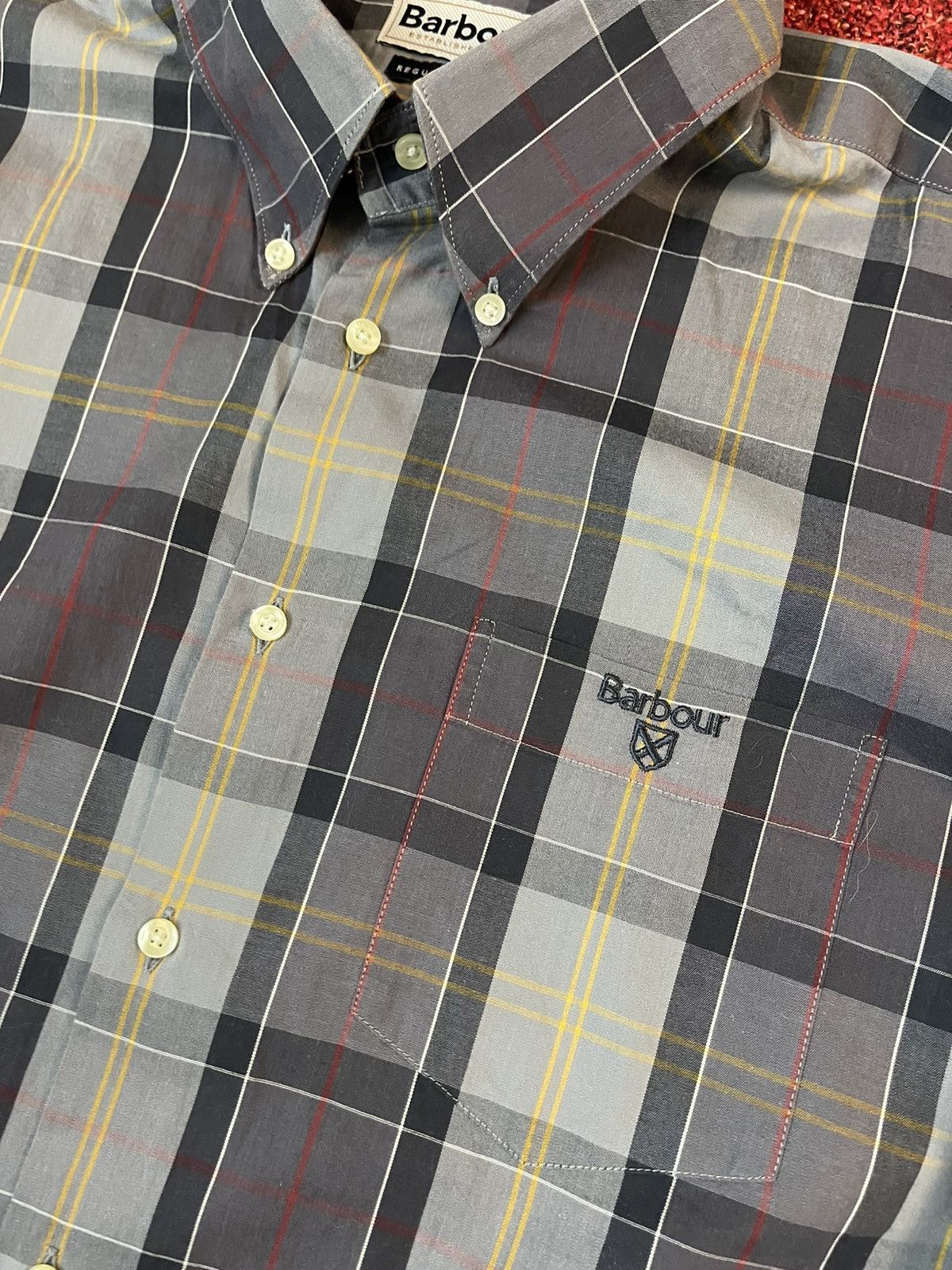 Barbour × Designer × Vintage Barbour vintage grey tartan shirt Size US L / EU 52-54 / 3 - 3 Thumbnail