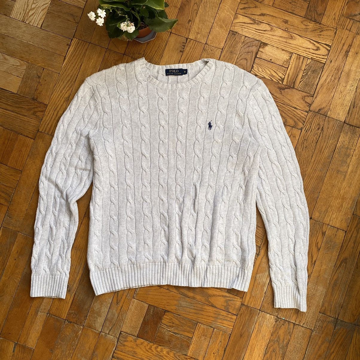 Ralph Lauren Men`s Polo Ralph Lauren Embroidered White Sweater Size M ...