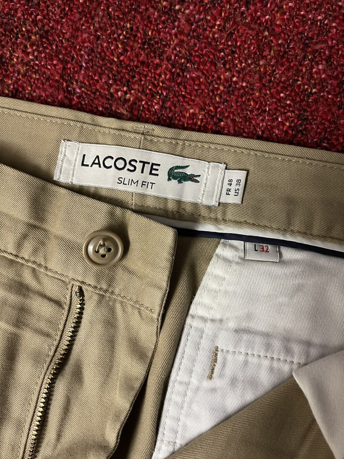 Designer × Lacoste × Vintage Lacoste 2000s vintage chinos pants Size US 38 / EU 54 - 2 Thumbnail