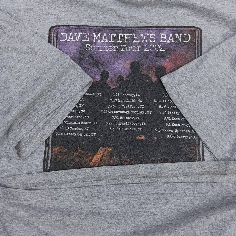 Band Tees ♦️VINTAGE DAVE MATTHEWS BAND 2002 T SHIRT Size US XL / EU 56 / 4 - 9 Thumbnail