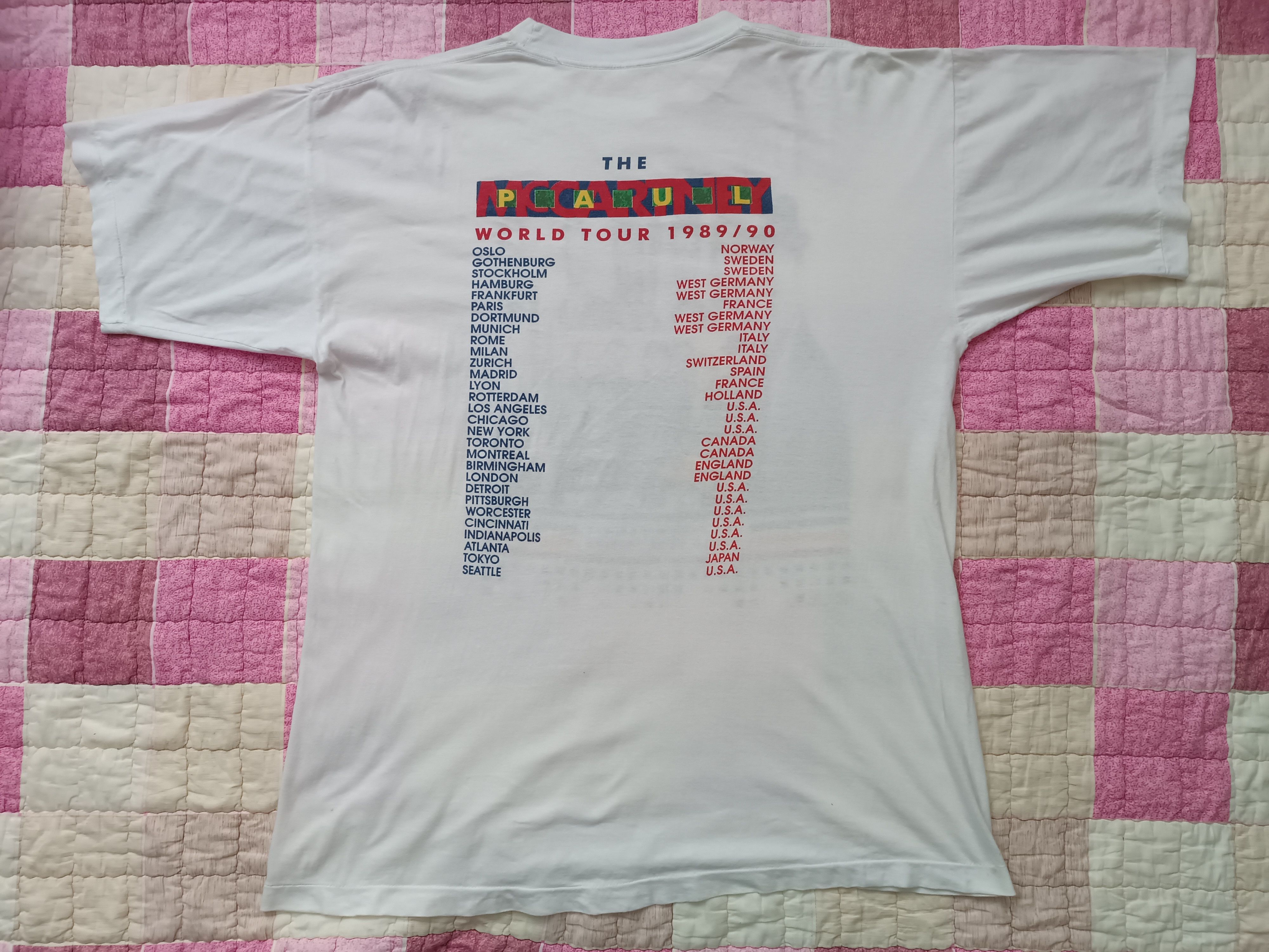 Band Tees ♦️Vintage Paul McCartney 1989 T-Shirt Size US L / EU 52-54 / 3 - 6 Thumbnail