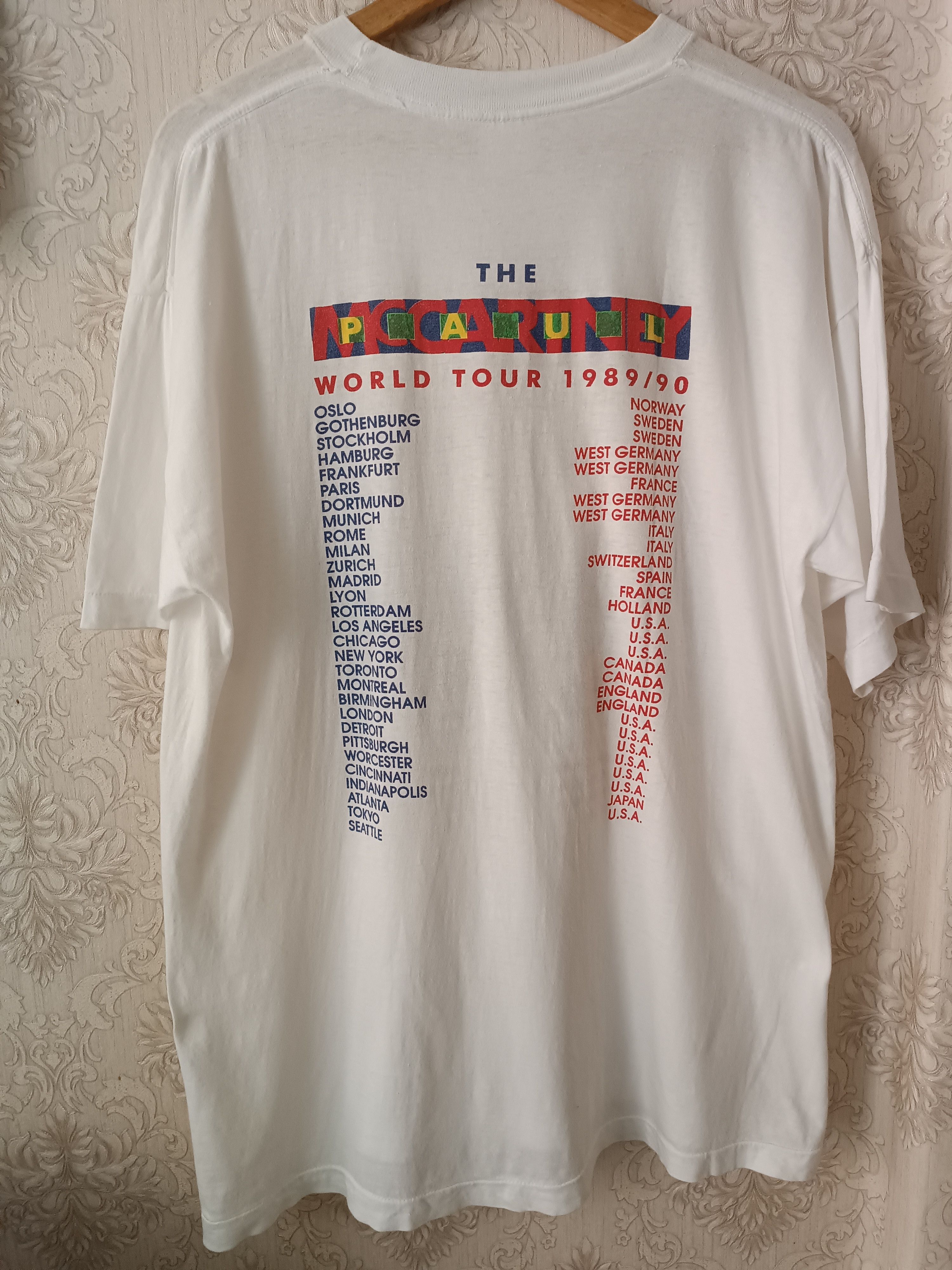 Band Tees ♦️Vintage Paul McCartney 1989 T-Shirt Size US L / EU 52-54 / 3 - 2 Thumbnail