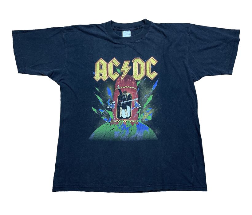 Vintage AC/DC Heatseeker 1988 Original Vintage tour shirt Tee Y2K | Grailed