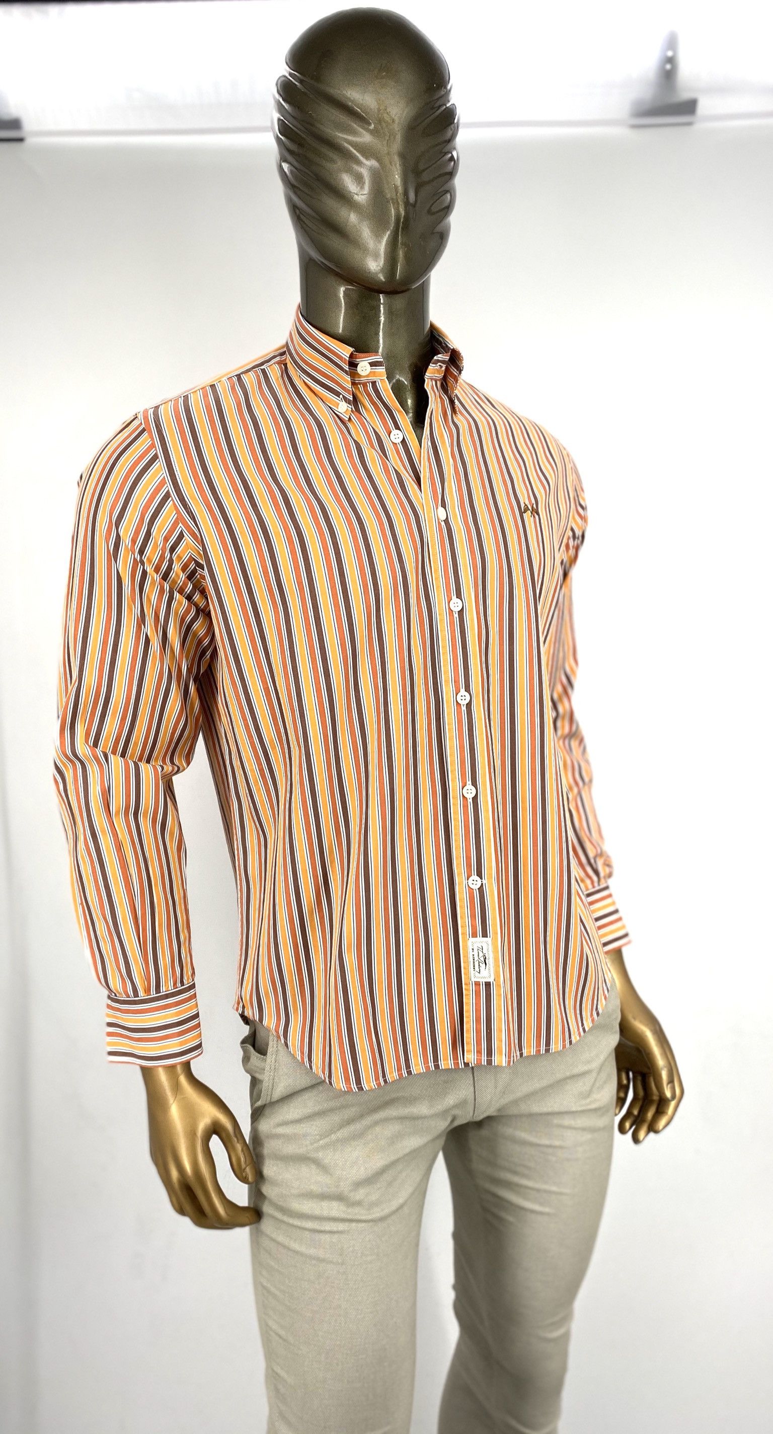 Burberry 🔥 Tb Burberry striped shirt M size multicolored Size US M / EU 48-50 / 2 - 1 Thumbnail