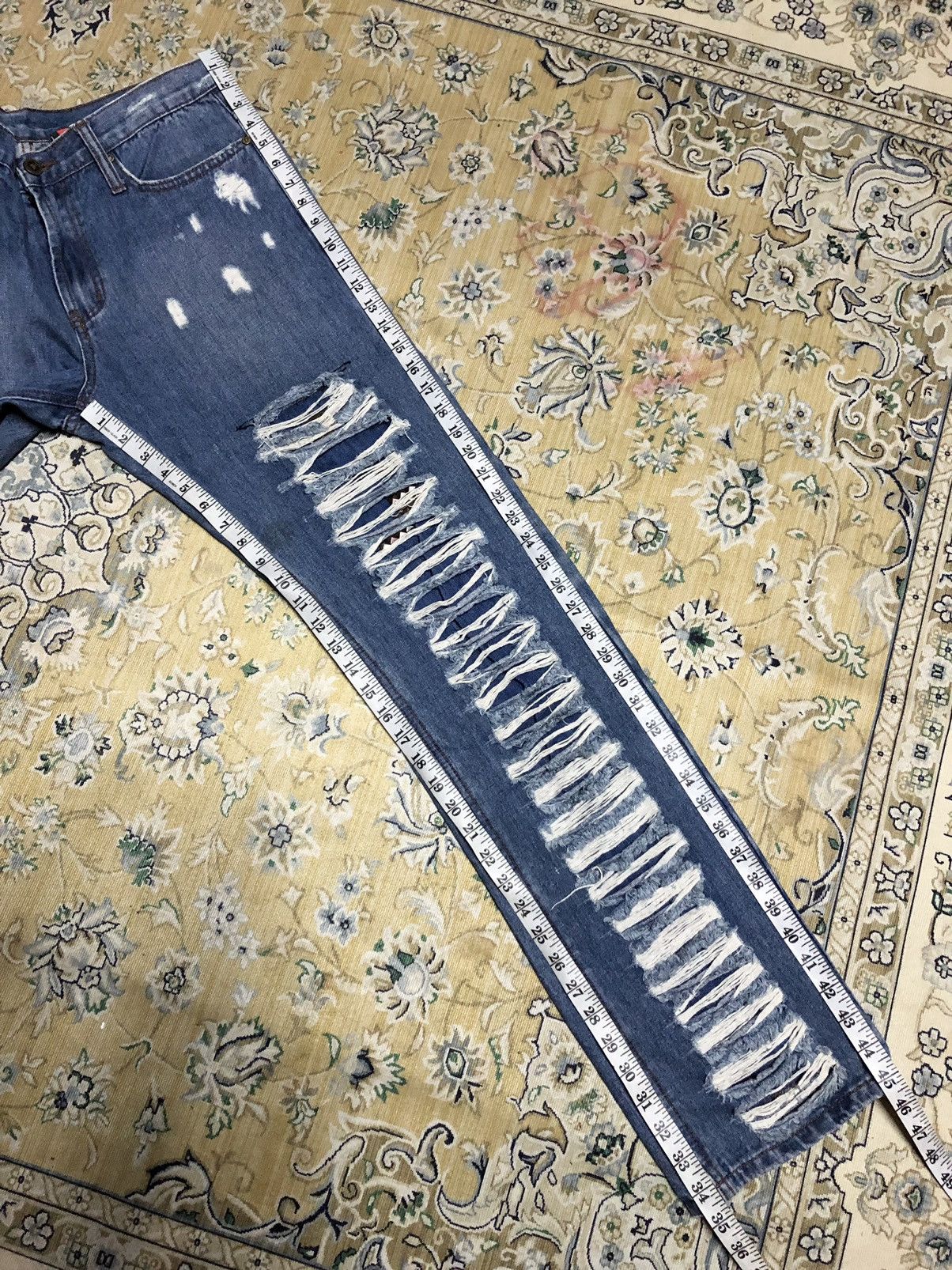 Other RIPPED⚡️⚡️STUDDED PLAY ME DISTRESSED DENIM Size US 34 / EU 50 - 7 Thumbnail