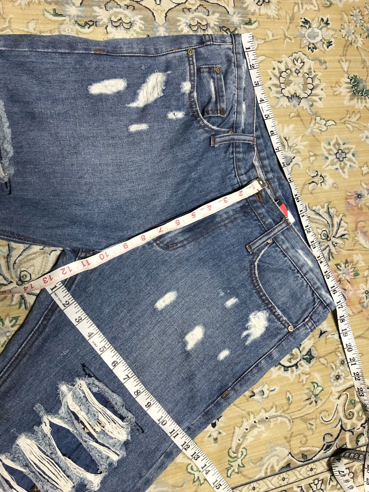 Other RIPPED⚡️⚡️STUDDED PLAY ME DISTRESSED DENIM Size US 34 / EU 50 - 9 Thumbnail