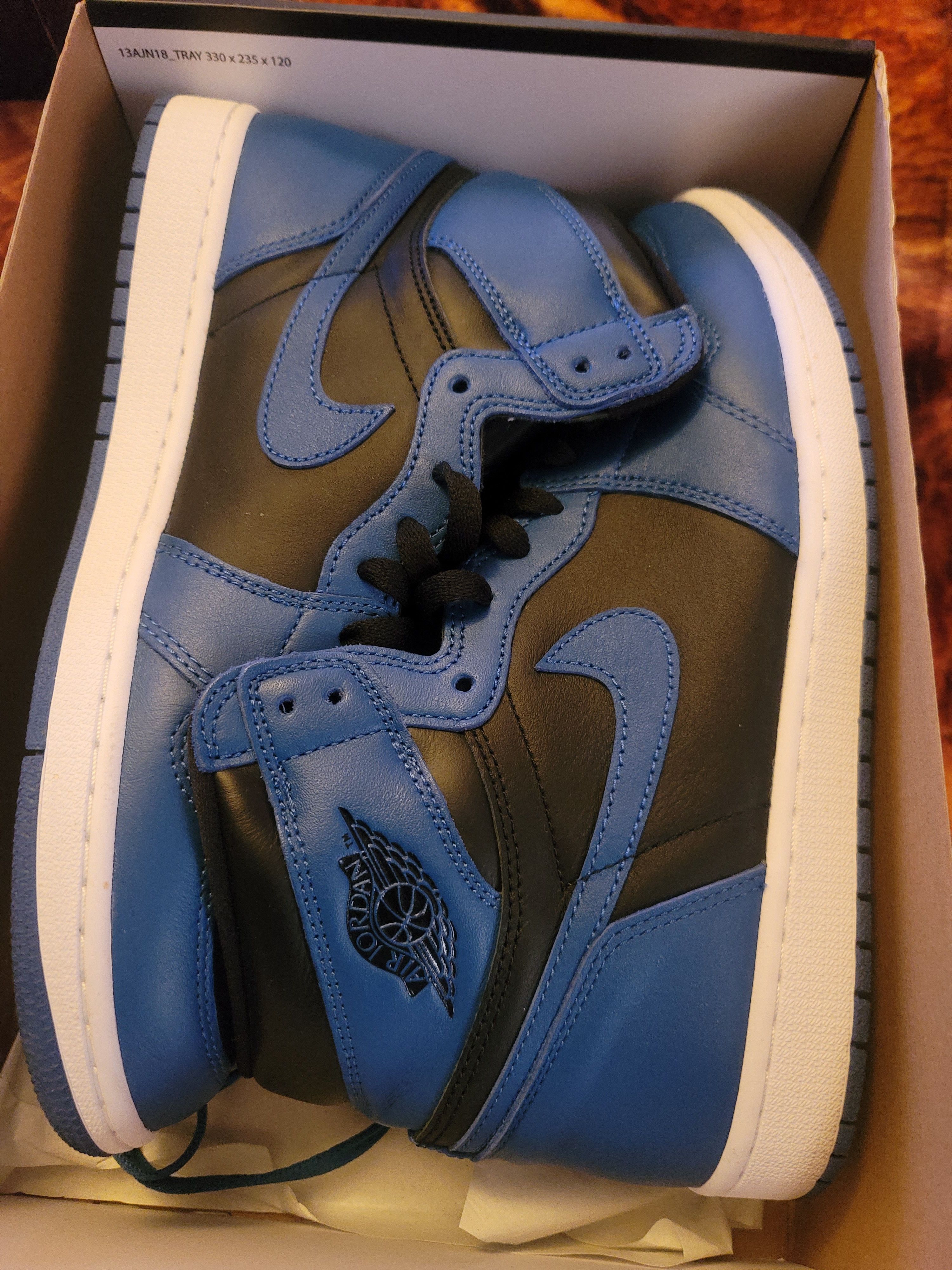 Nike Air jordan 1 retro og marina blue Size US 11.5 / EU 44-45 - 1 Thumbnail