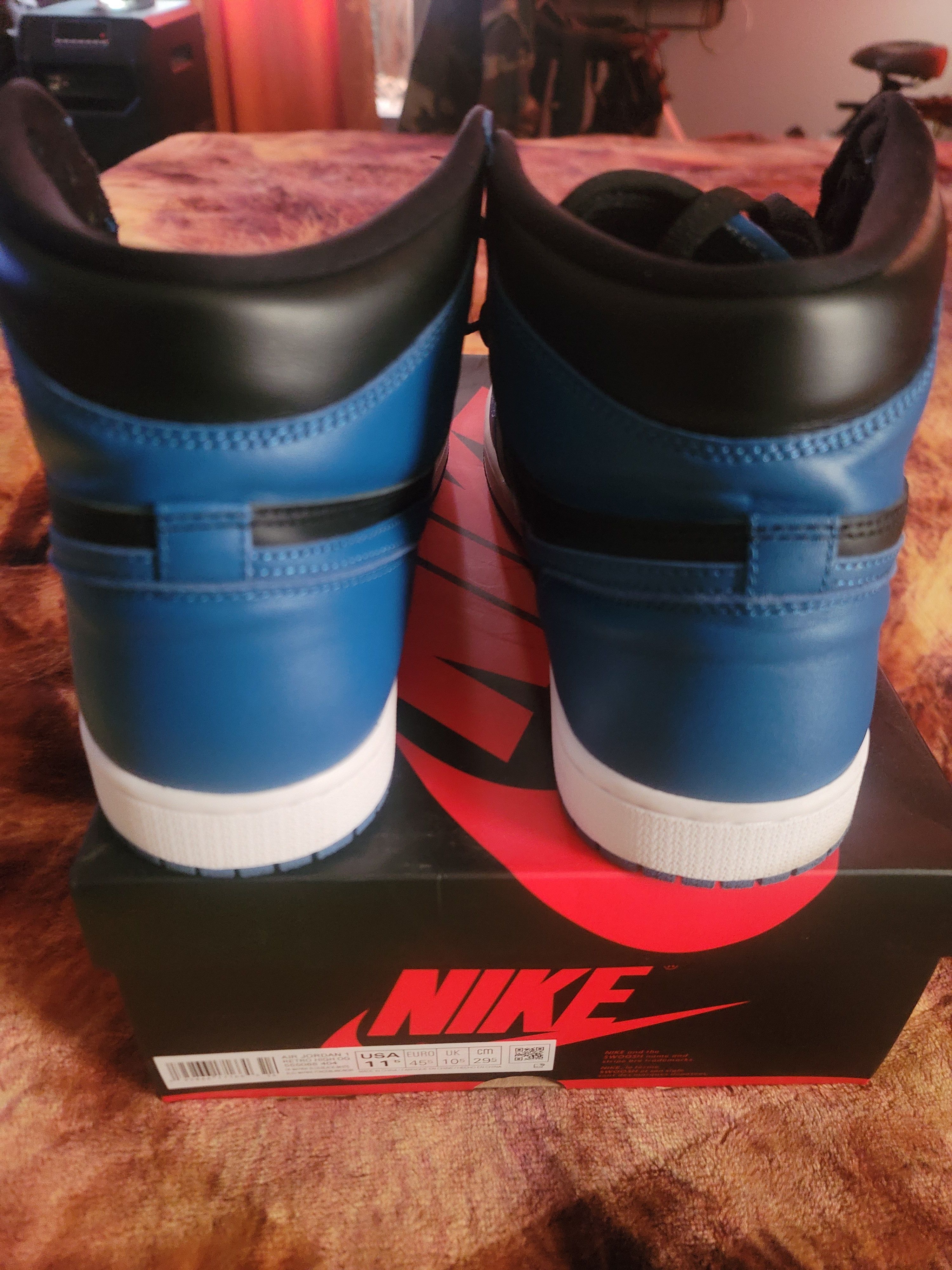 Nike Air jordan 1 retro og marina blue Size US 11.5 / EU 44-45 - 8 Thumbnail