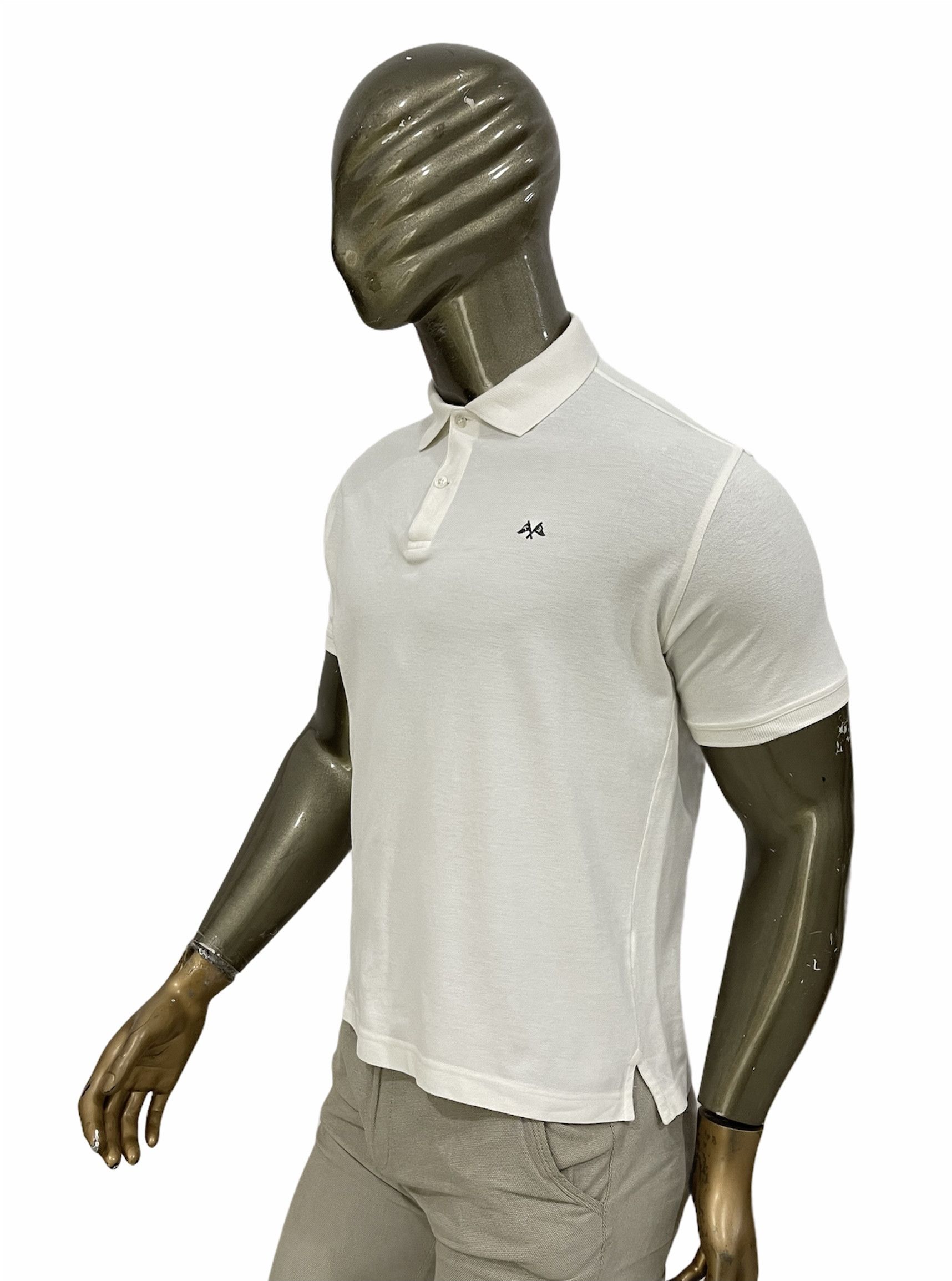 Burberry 🔥 vintage TB Burberry polo tshirt size M white Size US M / EU 48-50 / 2 - 1 Thumbnail