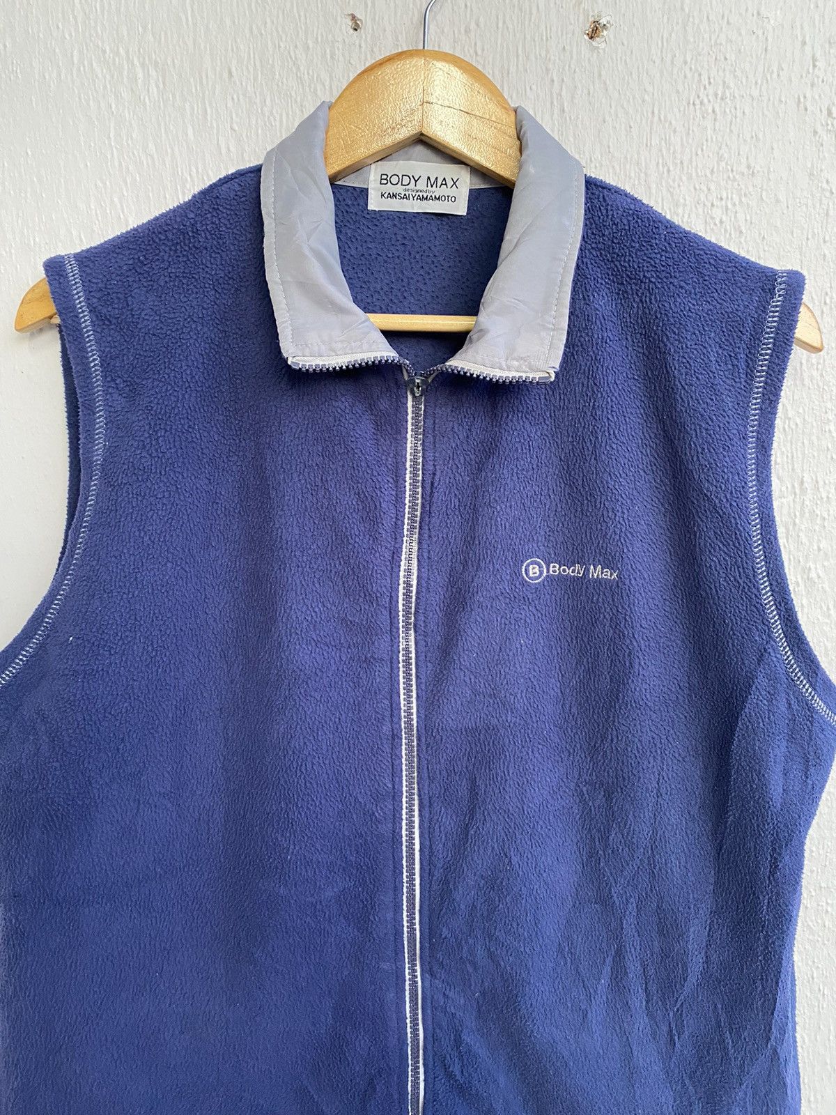 Designer × Kansai Yamamoto KANSAI YAMAMOTO Fleece Vest Zipper Jacket Size US L / EU 52-54 / 3 - 2 Thumbnail