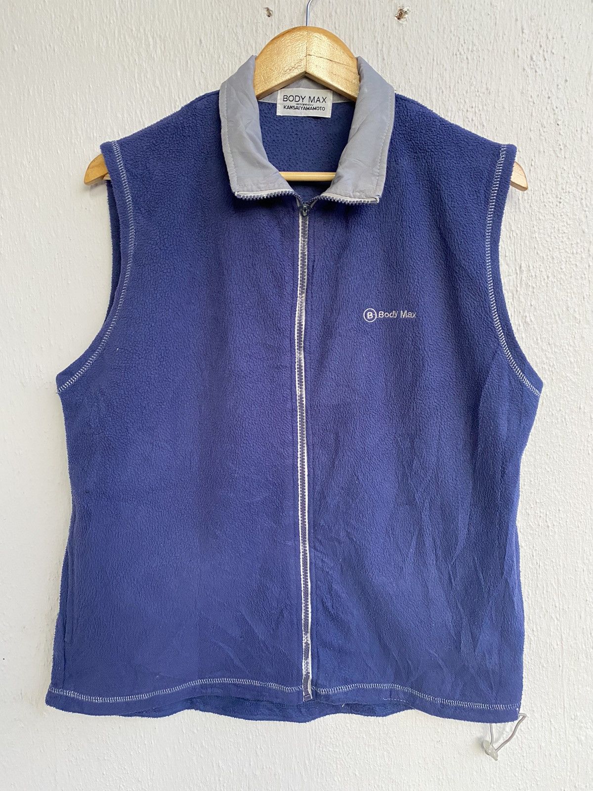 Designer × Kansai Yamamoto KANSAI YAMAMOTO Fleece Vest Zipper Jacket Size US L / EU 52-54 / 3 - 1 Thumbnail