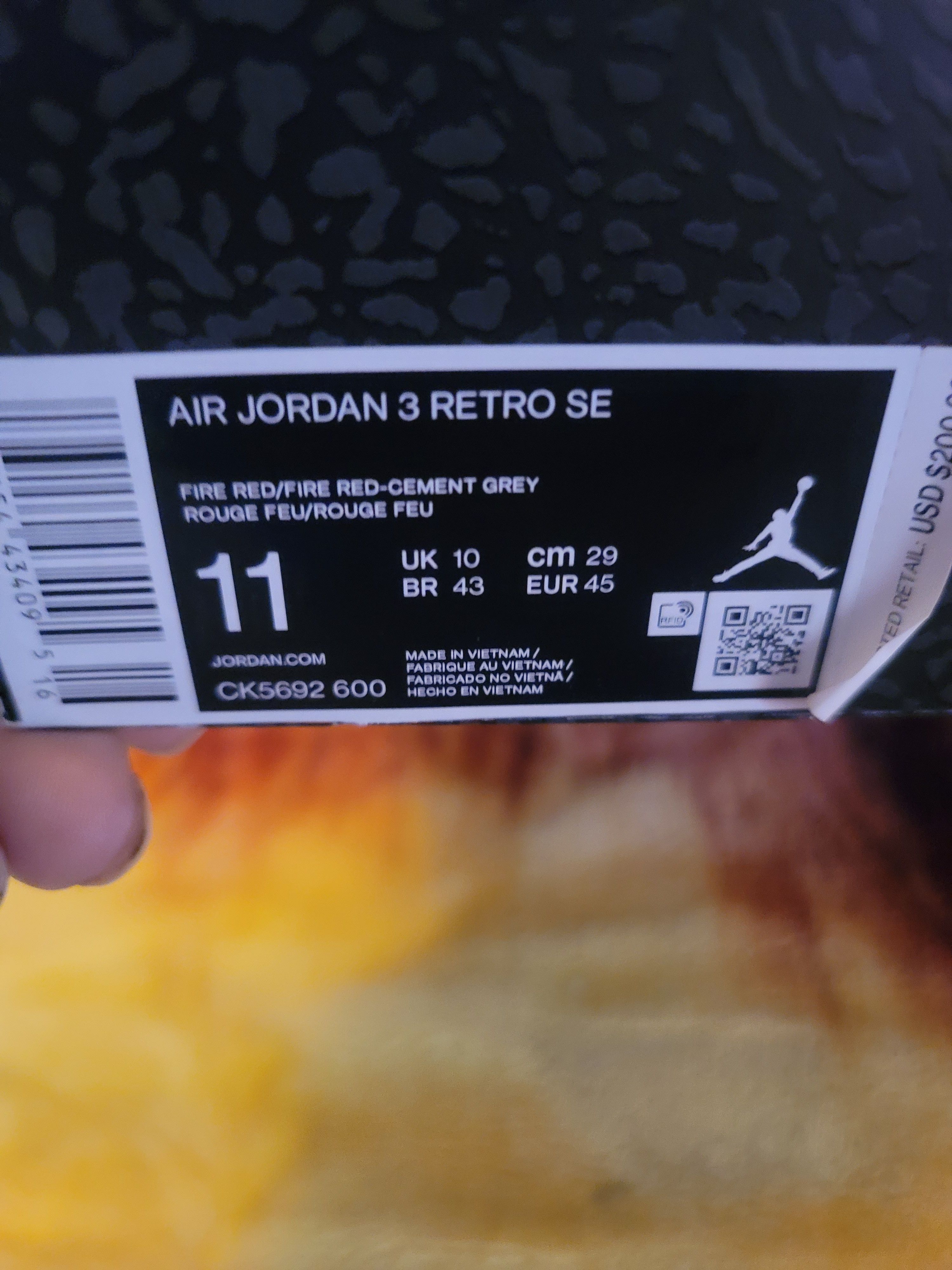 Nike Air jordan retro 3 SE Size US 11 / EU 44 - 6 Thumbnail