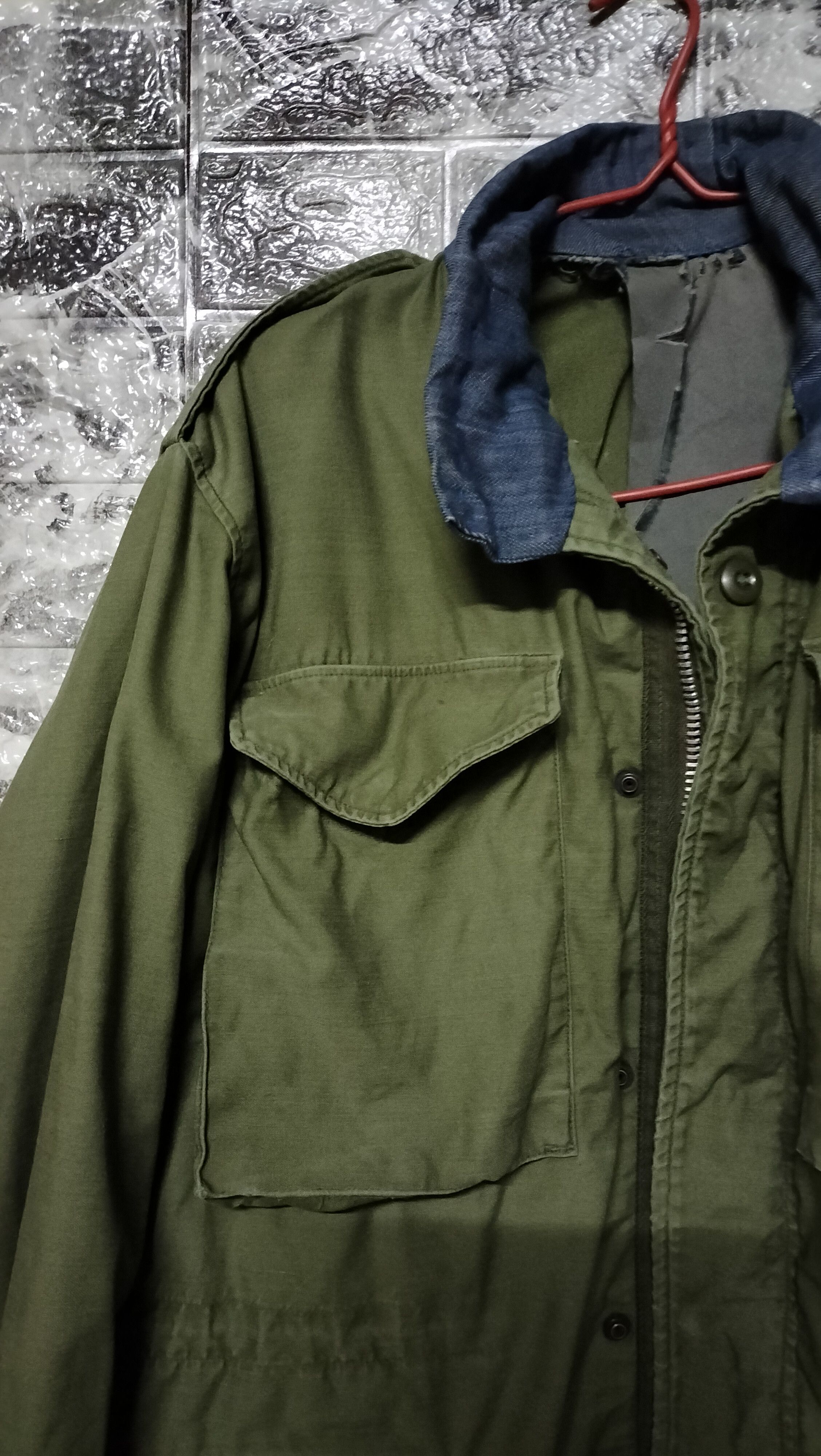 Vintage Vintage M65 Field Jacket fixed Denim WW2 60s Distressed Size US M / EU 48-50 / 2 - 4 Thumbnail
