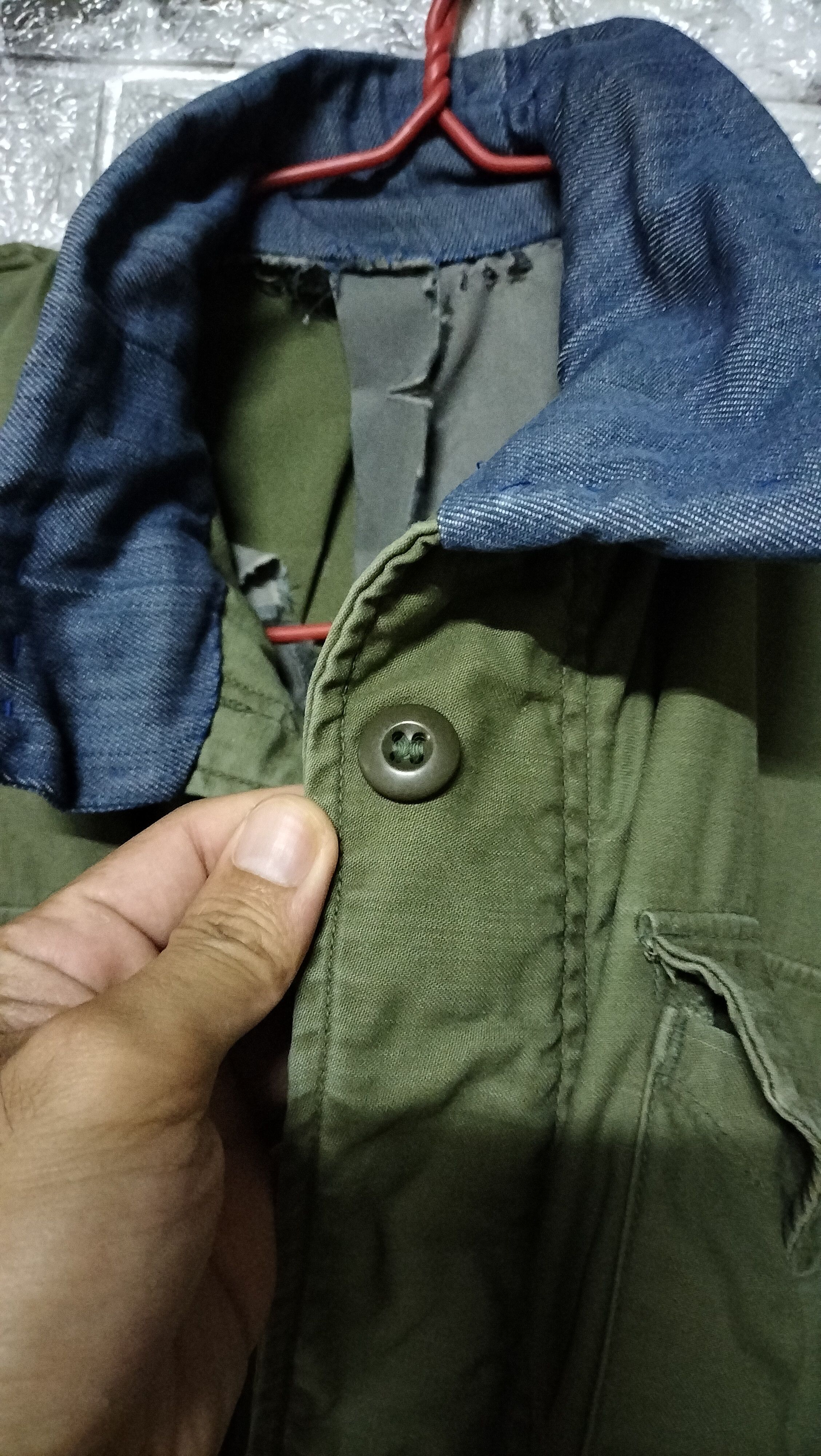 Vintage Vintage M65 Field Jacket fixed Denim WW2 60s Distressed Size US M / EU 48-50 / 2 - 3 Thumbnail