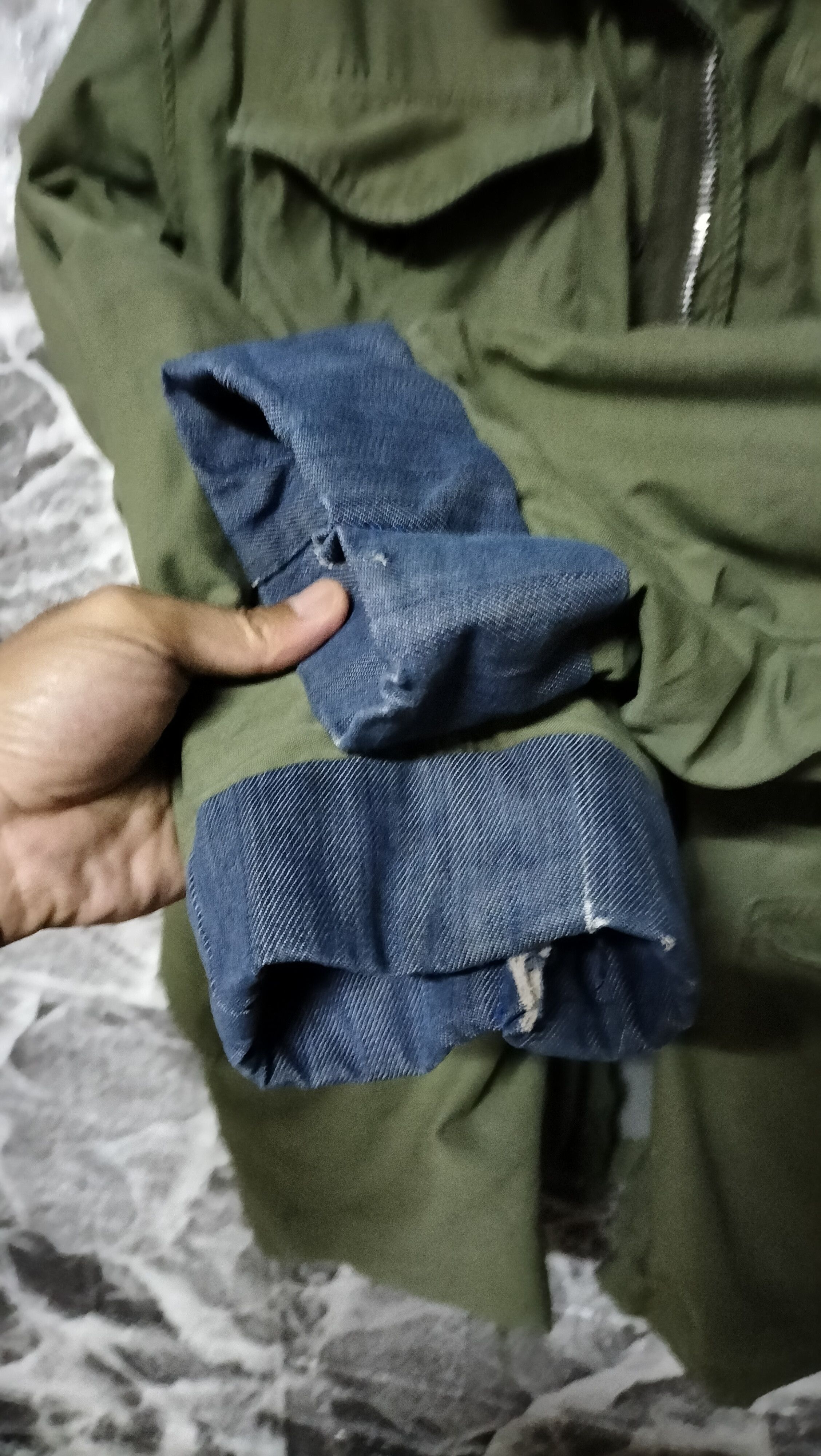 Vintage Vintage M65 Field Jacket fixed Denim WW2 60s Distressed Size US M / EU 48-50 / 2 - 6 Thumbnail