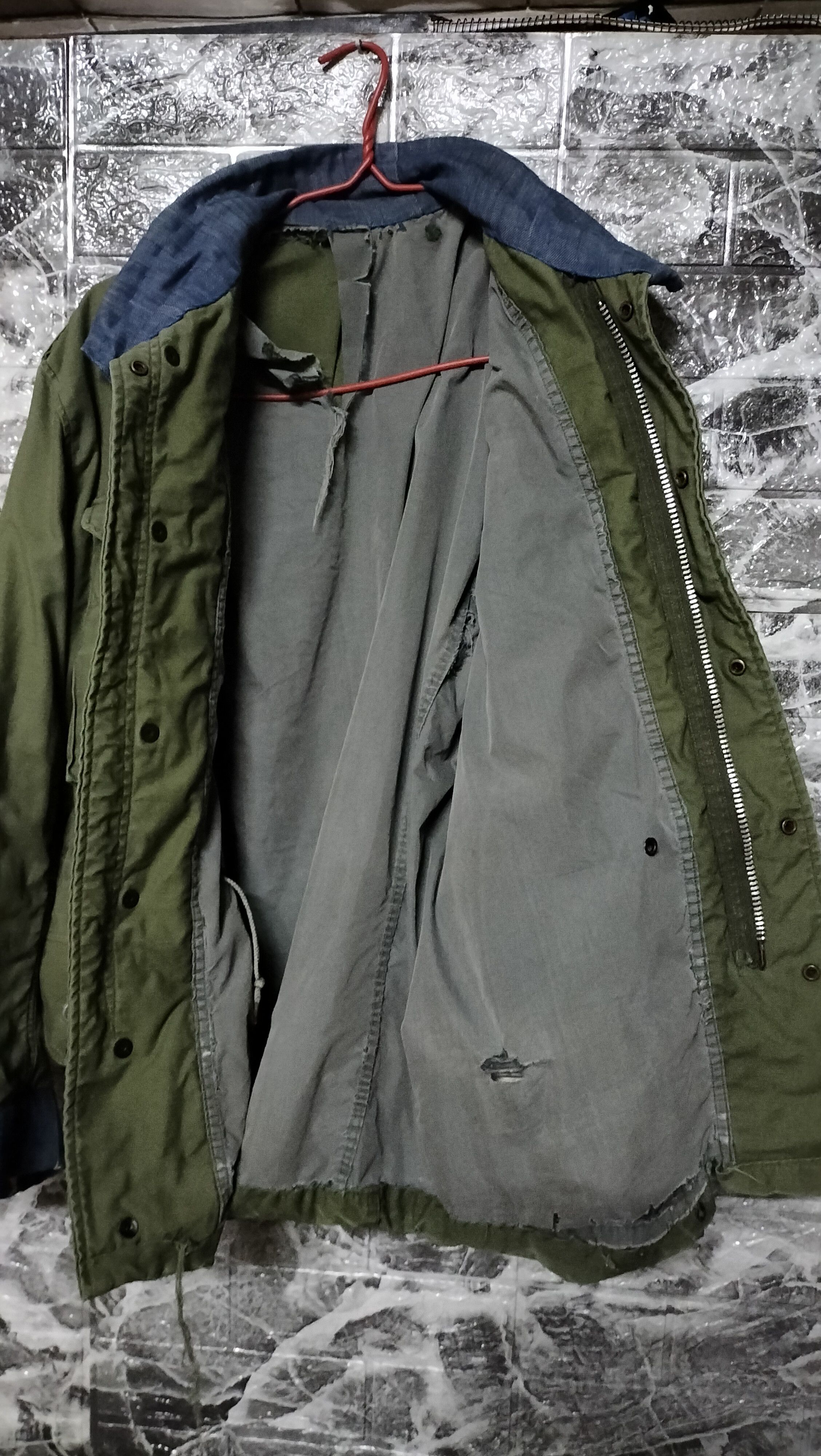 Vintage Vintage M65 Field Jacket fixed Denim WW2 60s Distressed Size US M / EU 48-50 / 2 - 10 Thumbnail