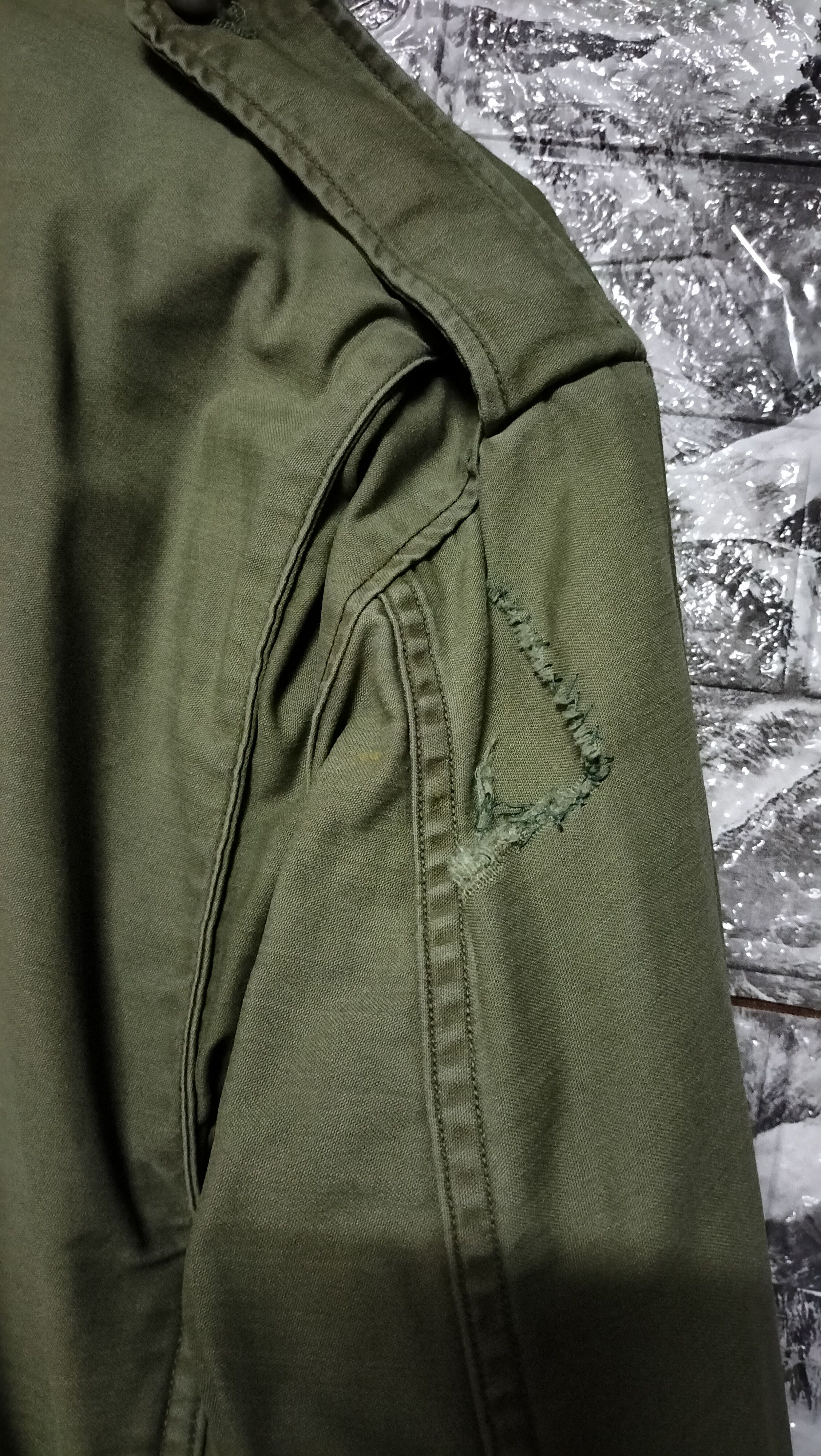 Vintage Vintage M65 Field Jacket fixed Denim WW2 60s Distressed Size US M / EU 48-50 / 2 - 13 Thumbnail