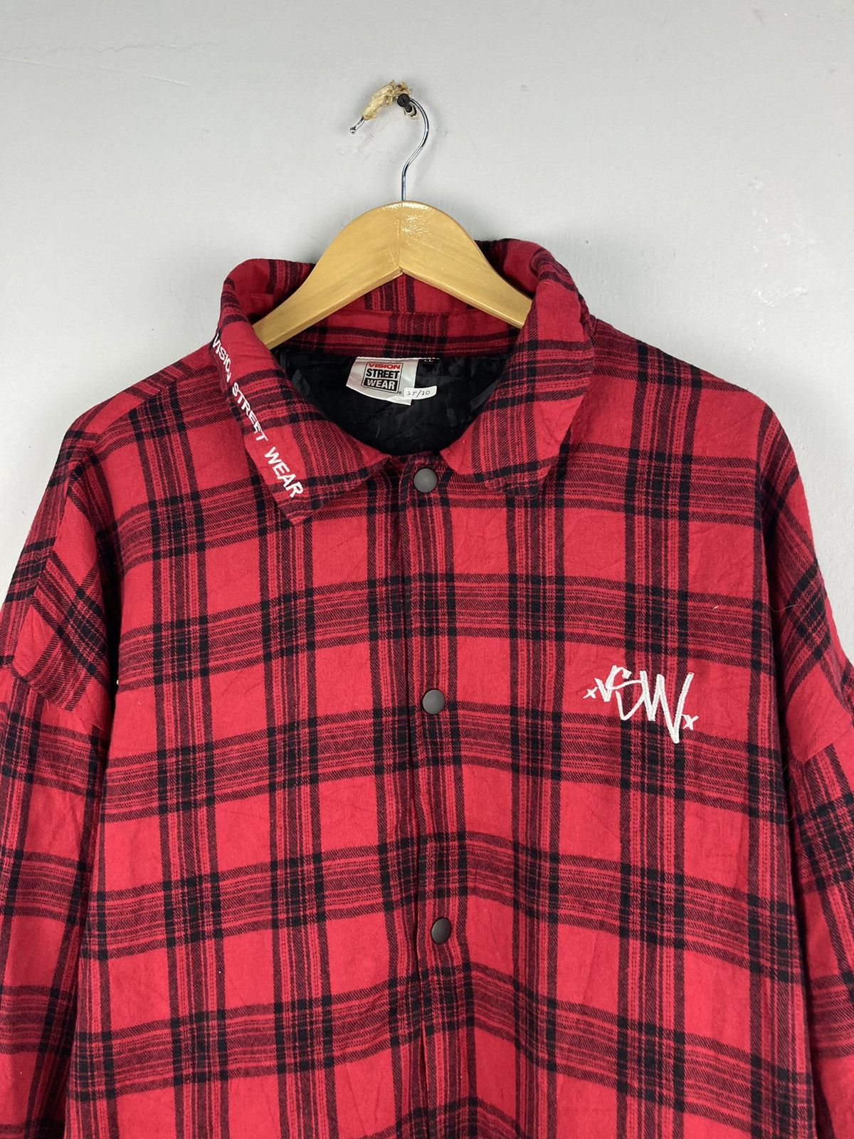 Vintage Vision Streetwear Coach Checkered Jacket Size US L / EU 52-54 / 3 - 3 Thumbnail