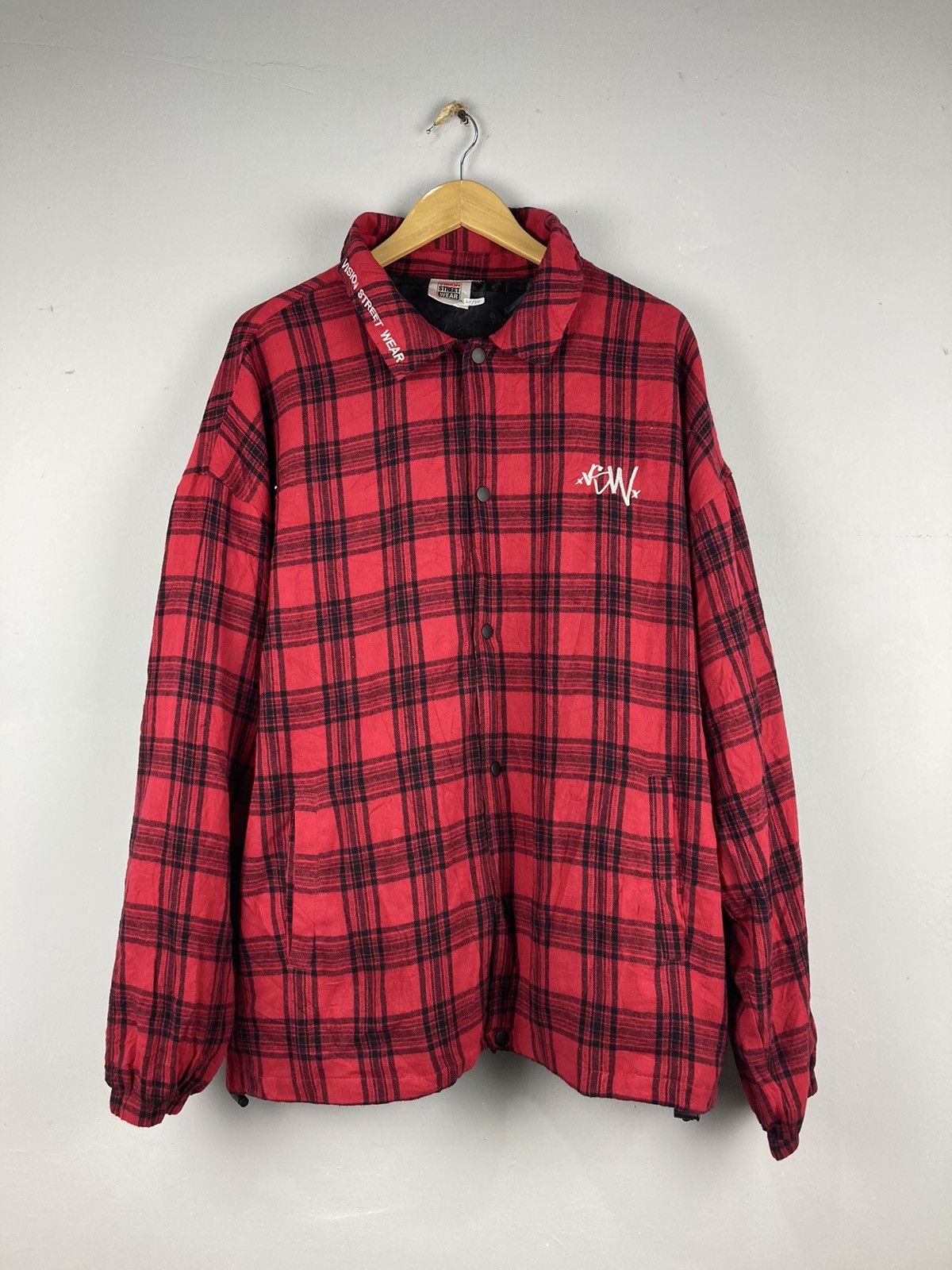 Vintage Vision Streetwear Coach Checkered Jacket Size US L / EU 52-54 / 3 - 2 Thumbnail
