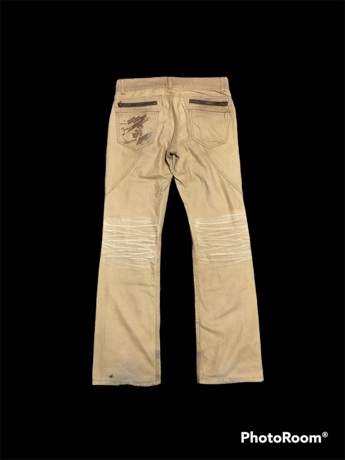 Japanese Brand FLARED⚡️⚡️SEMANTIC DESIGN ZIPPER MULTIPOCKET PANTS Size US 31 - 2 Thumbnail