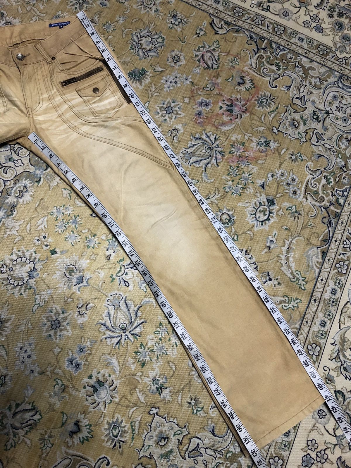 Japanese Brand FLARED⚡️⚡️SEMANTIC DESIGN ZIPPER MULTIPOCKET PANTS Size US 31 - 9 Thumbnail