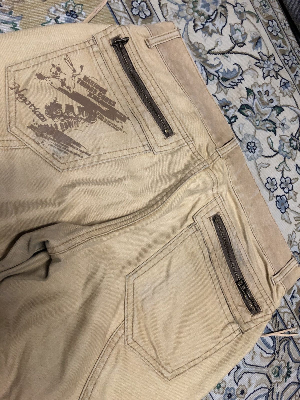 Japanese Brand FLARED⚡️⚡️SEMANTIC DESIGN ZIPPER MULTIPOCKET PANTS Size US 31 - 5 Thumbnail